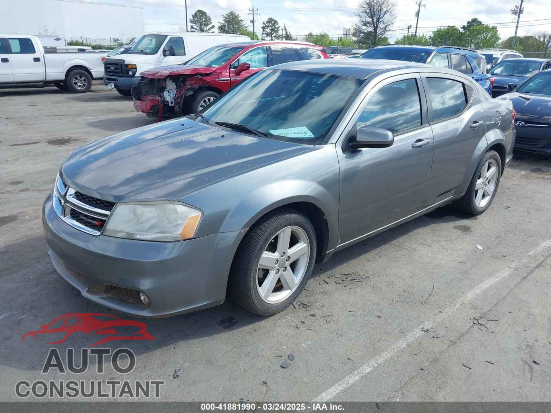 DODGE AVENGER 2013 - 1C3CDZCB8DN521189