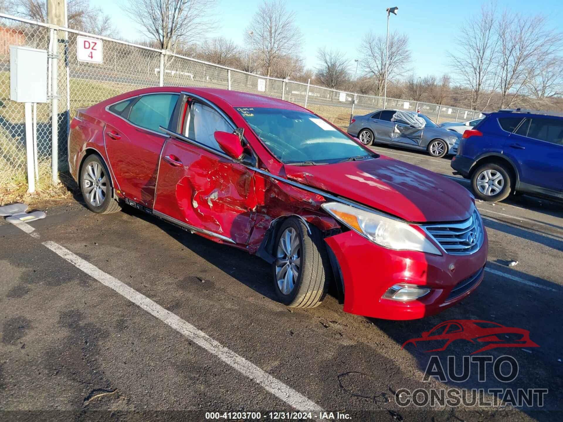 HYUNDAI AZERA 2012 - KMHFG4JG8CA172618