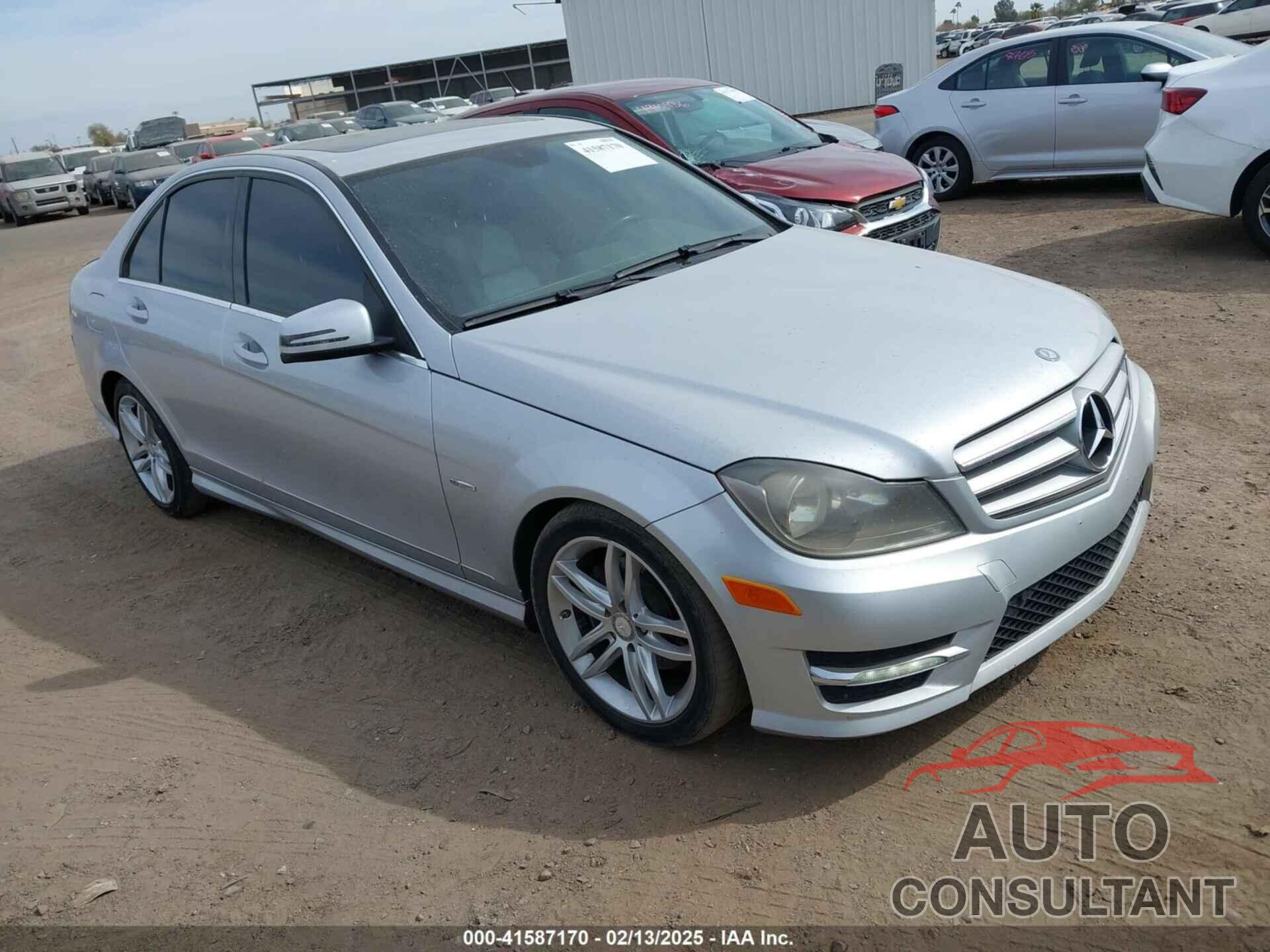MERCEDES-BENZ C 250 2012 - WDDGF4HB9CR194589