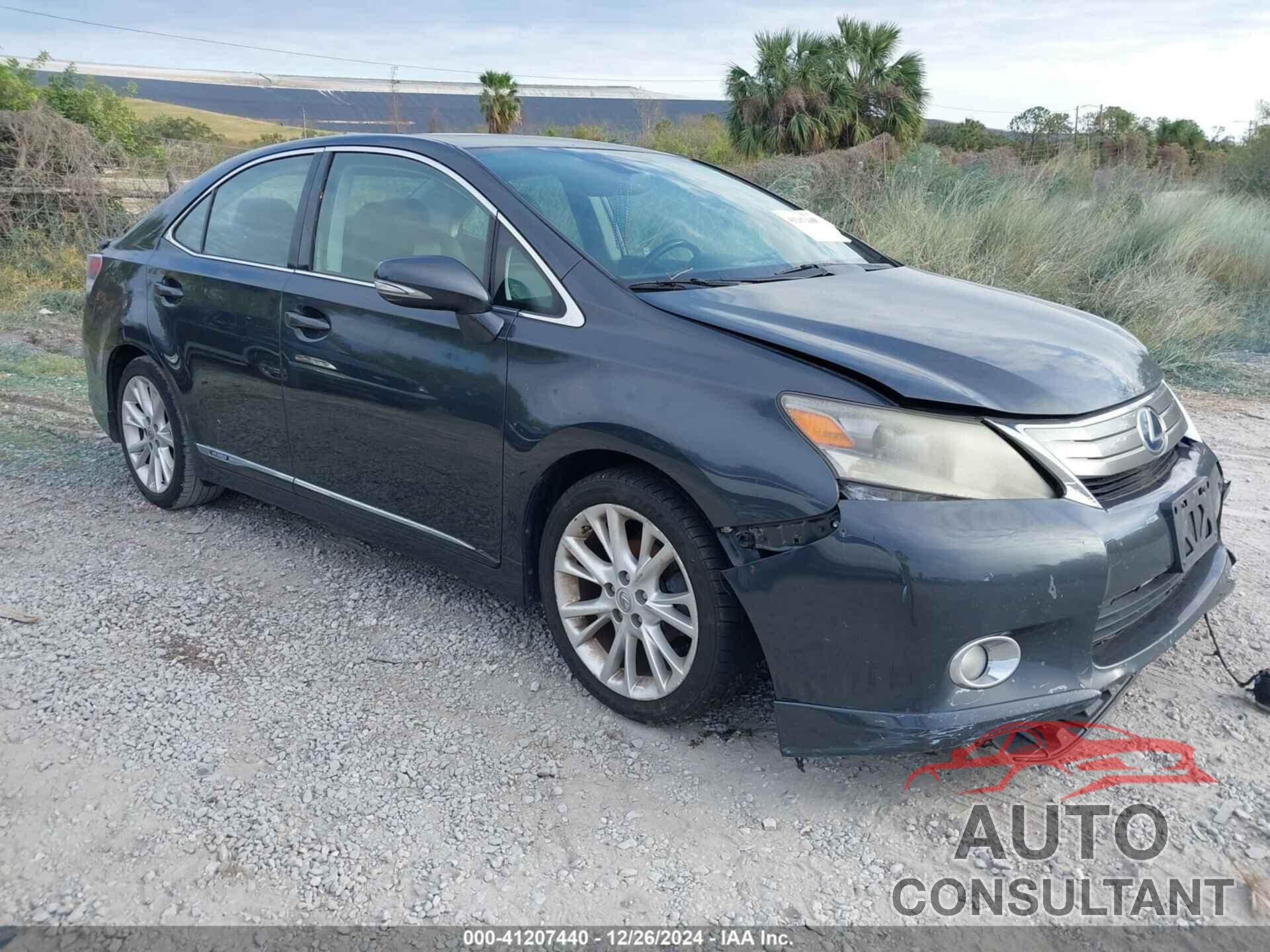 LEXUS HS 250H 2010 - JTHBB1BA1A2026674