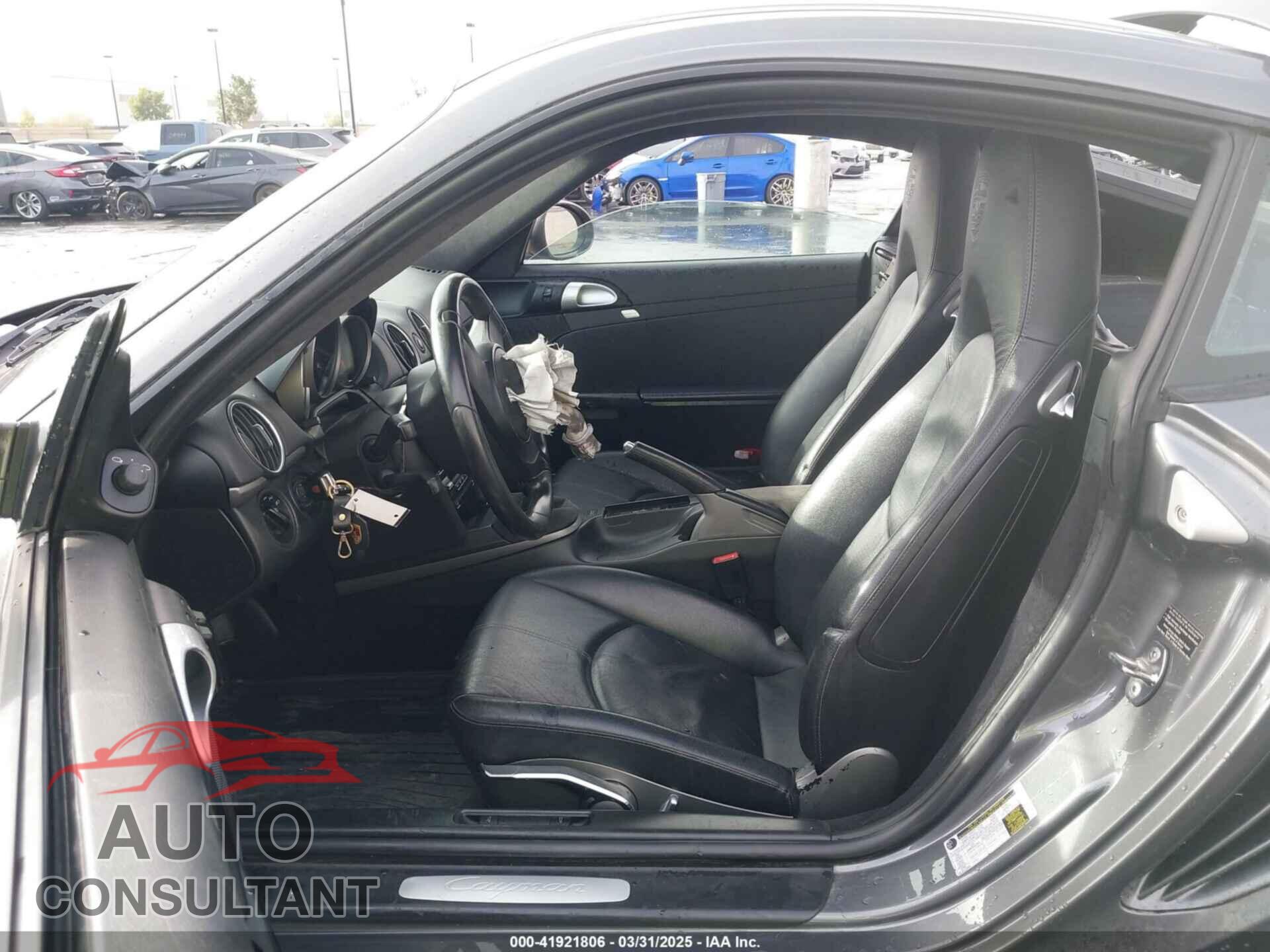 PORSCHE CAYMAN 2012 - WP0AA2A88CS760106