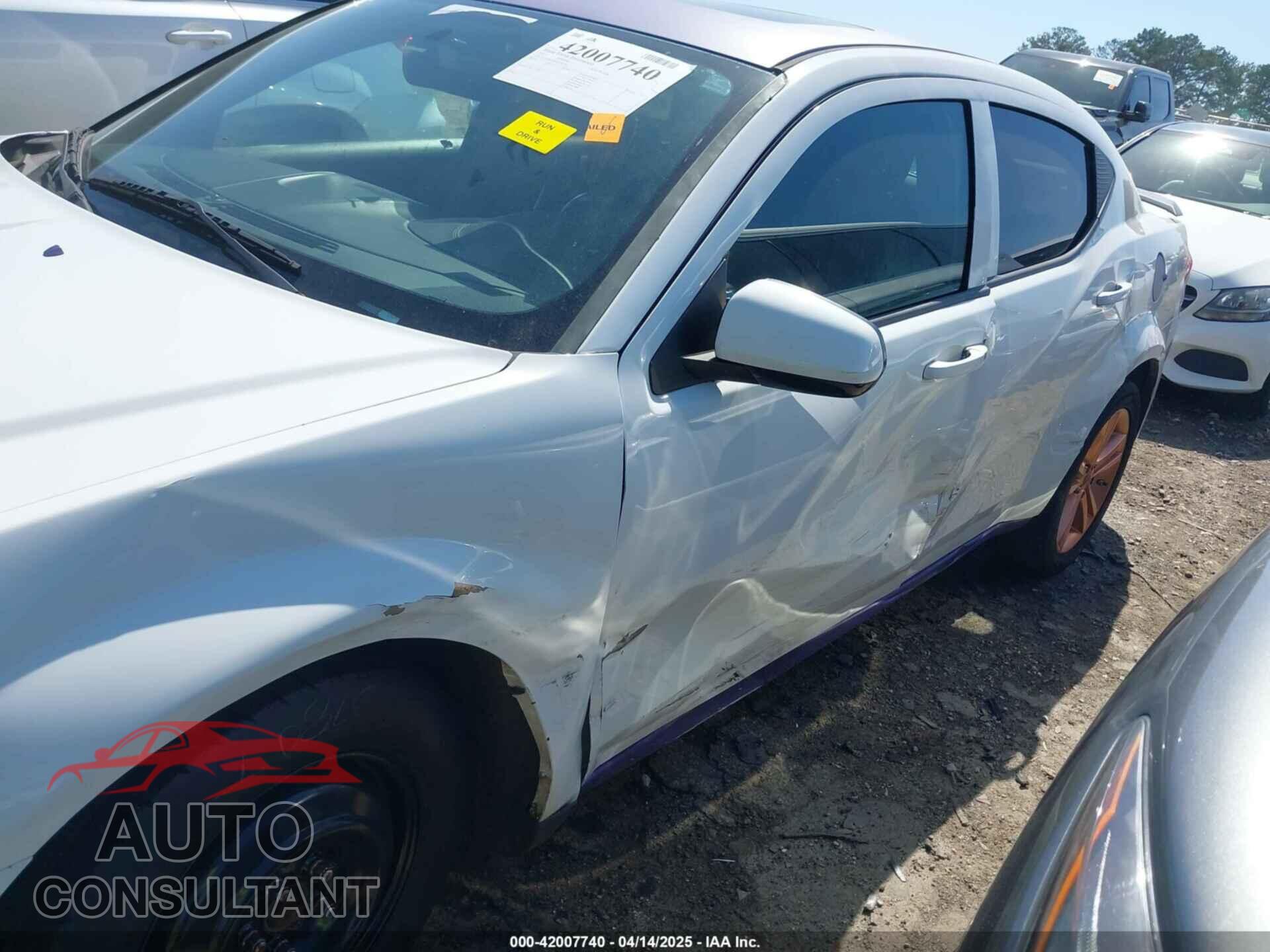 DODGE AVENGER 2013 - 1C3CDZCB2DN544550