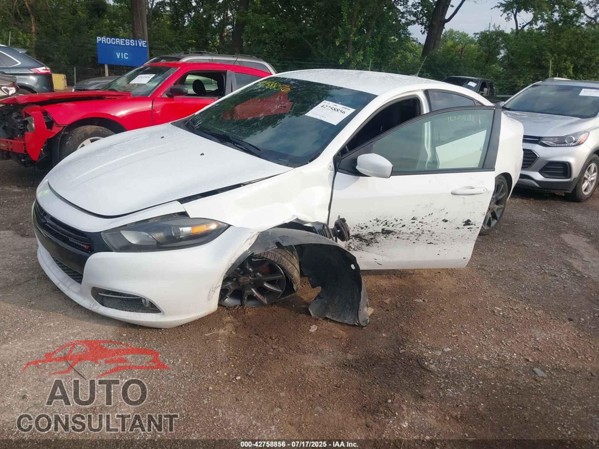 DODGE DART 2015 - 1C3CDFBB4FD391212