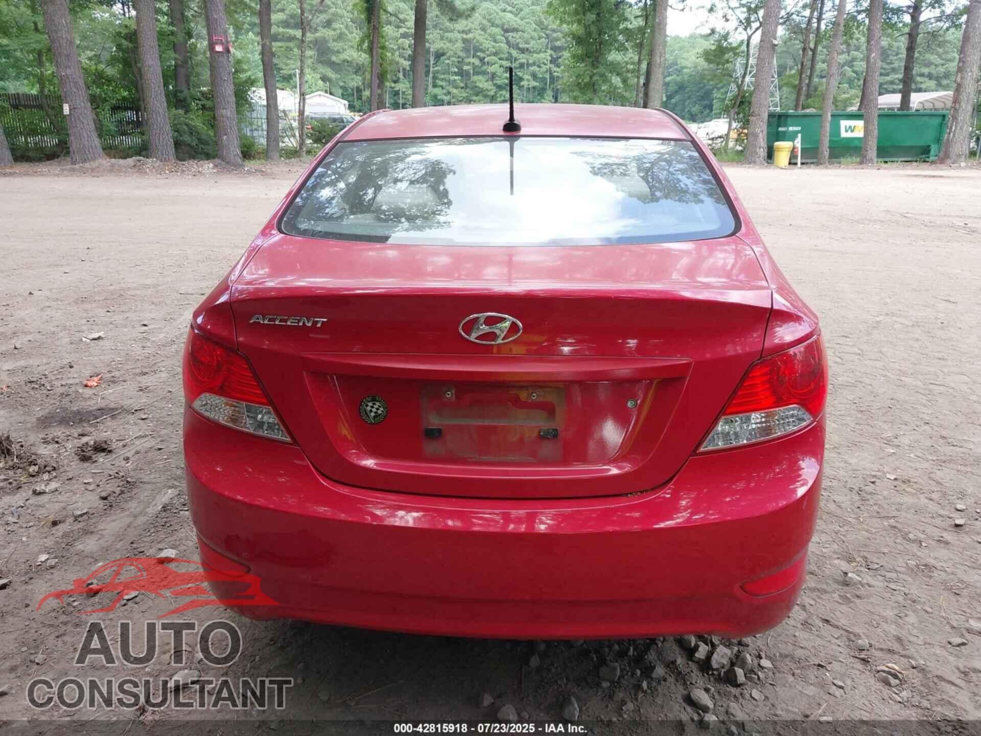 HYUNDAI ACCENT 2014 - KMHCT4AE3EU759727
