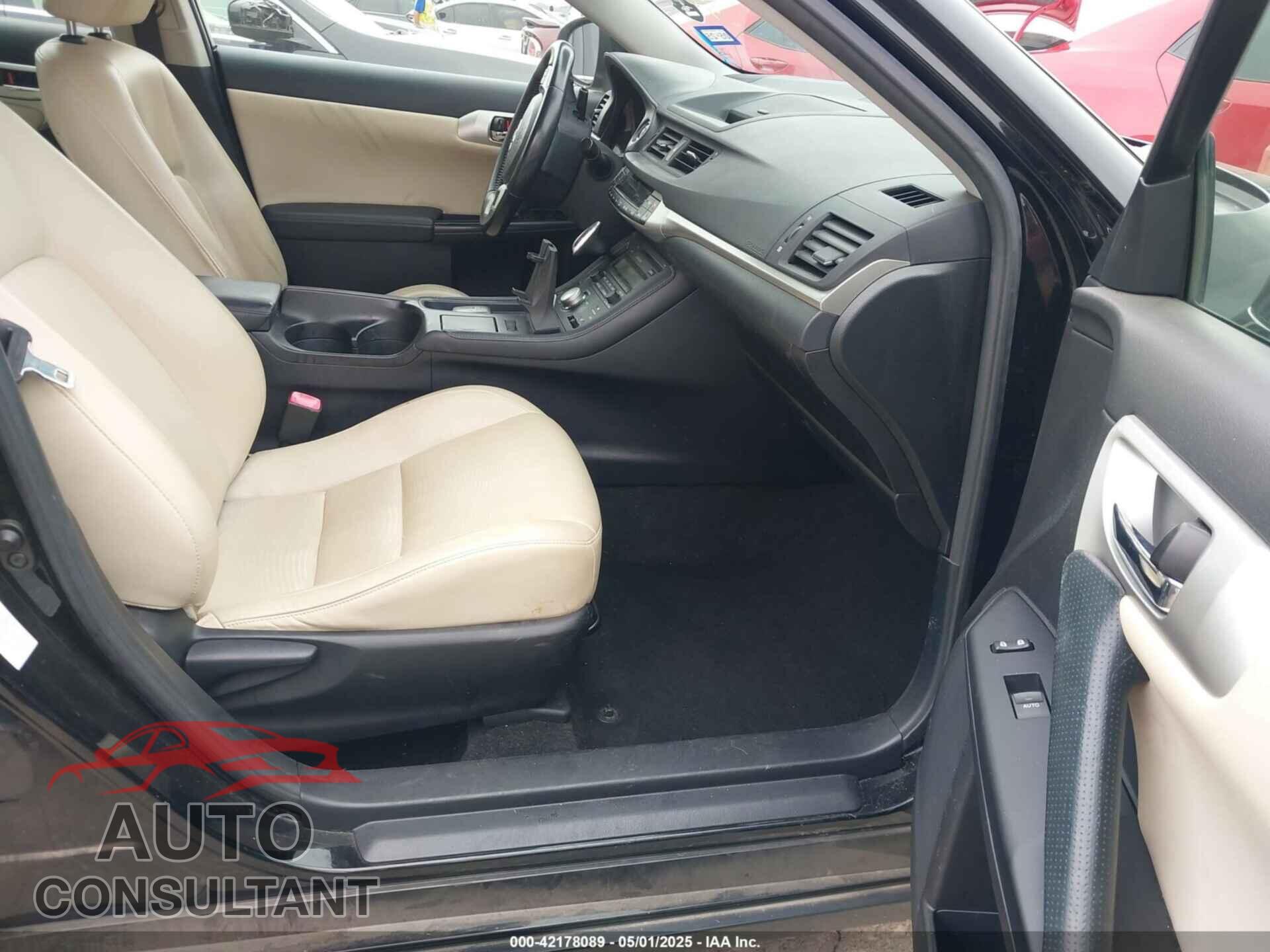 LEXUS CT 200H 2012 - JTHKD5BHXC2108209
