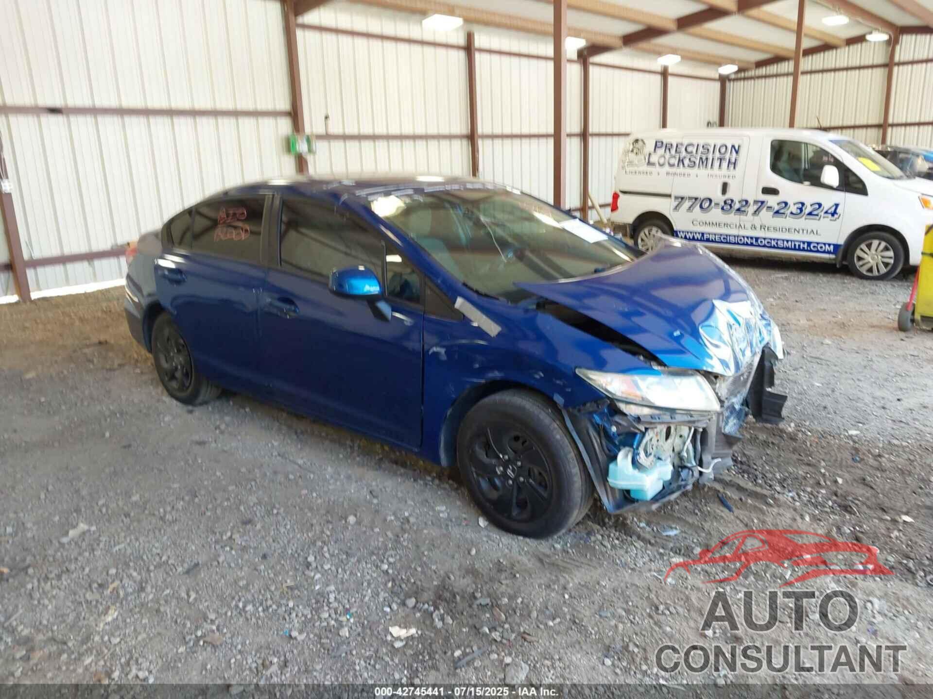 HONDA CIVIC 2013 - 19XFB2F5XDE215398