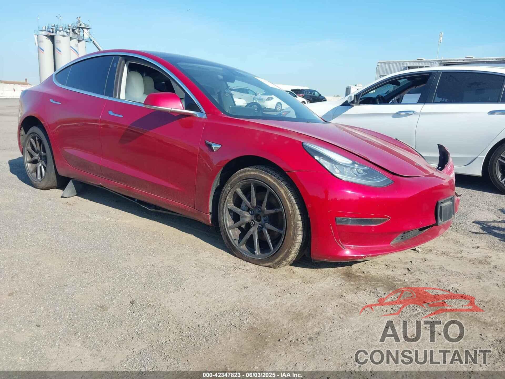 TESLA MODEL 3 2019 - 5YJ3E1EB5KF454456