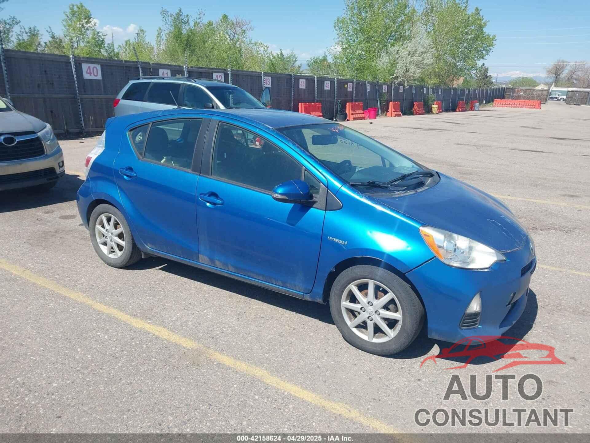 TOYOTA PRIUS C 2013 - JTDKDTB38D1544445