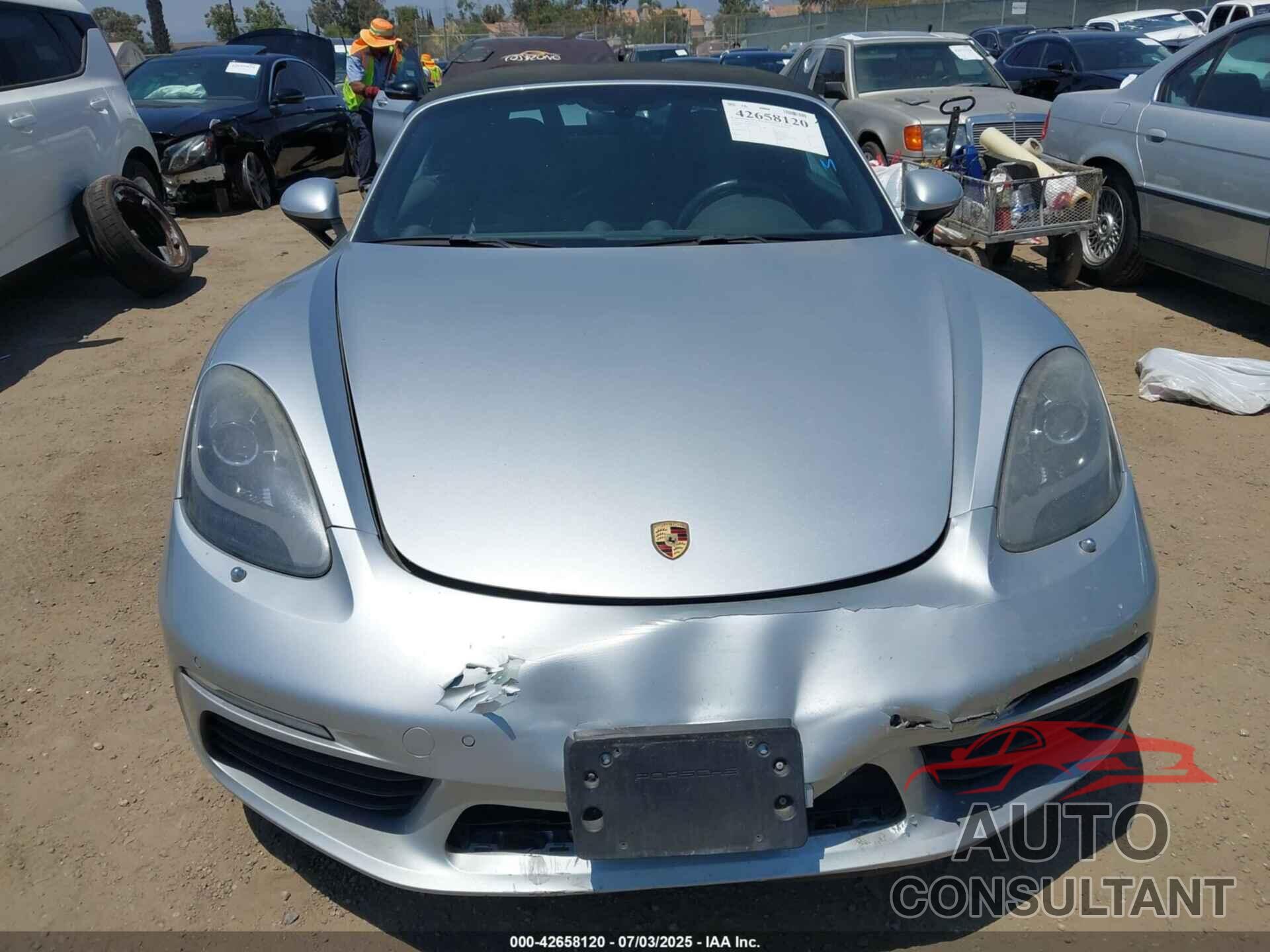 PORSCHE 718 BOXSTER 2017 - WP0CA2A80HS220216