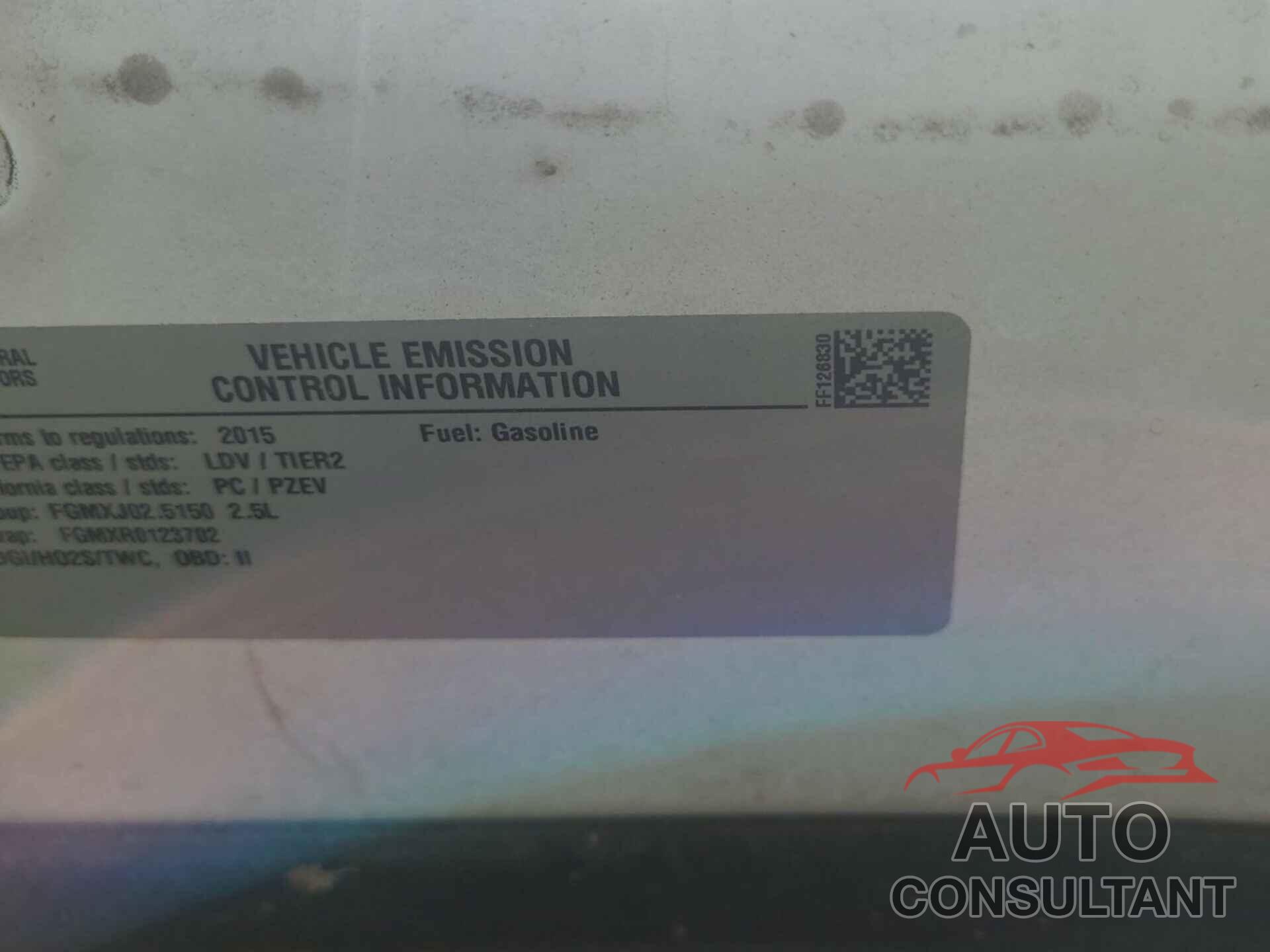 CHEVROLET MALIBU 2015 - 1G11B5SL9FF126830