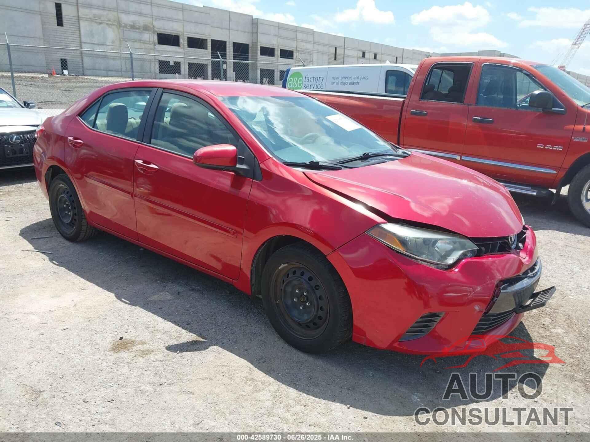TOYOTA COROLLA 2016 - 5YFBURHE8GP543016