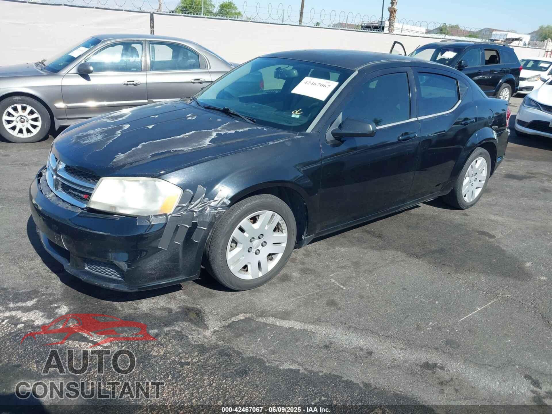 DODGE AVENGER 2013 - 1C3CDZAB6DN581376