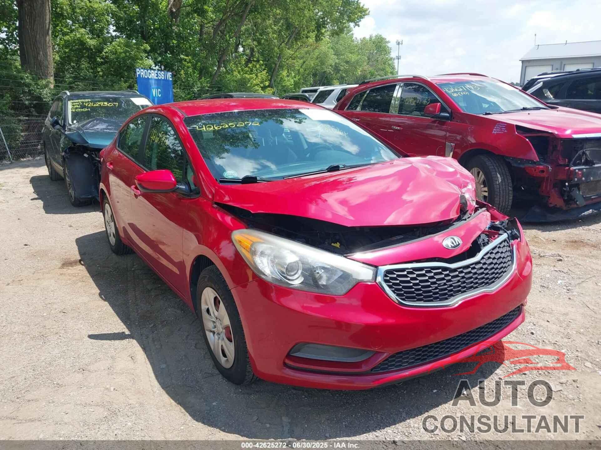 KIA FORTE 2016 - KNAFK4A62G5474850