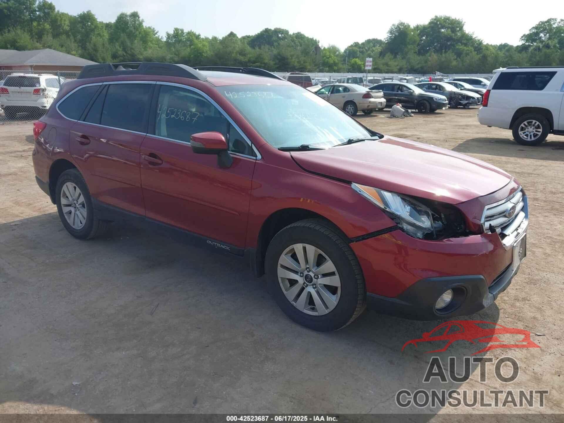 SUBARU OUTBACK 2016 - 4S4BSAHC4G3317534