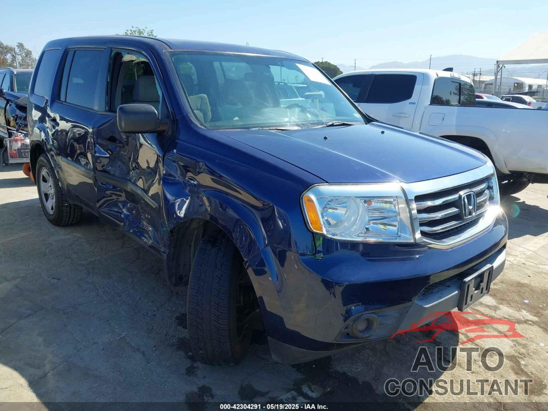 HONDA PILOT 2015 - 5FNYF3H20FB027055