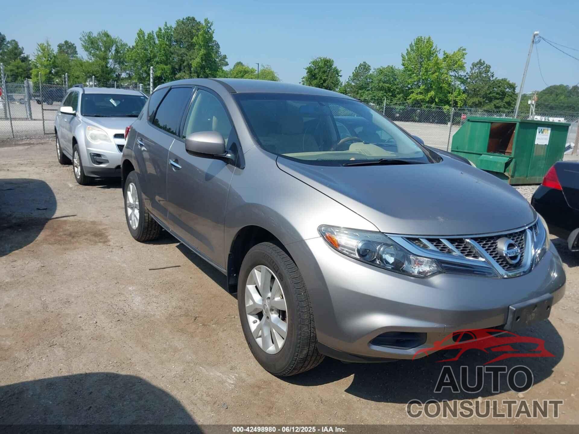 NISSAN MURANO 2012 - JN8AZ1MW9CW234416