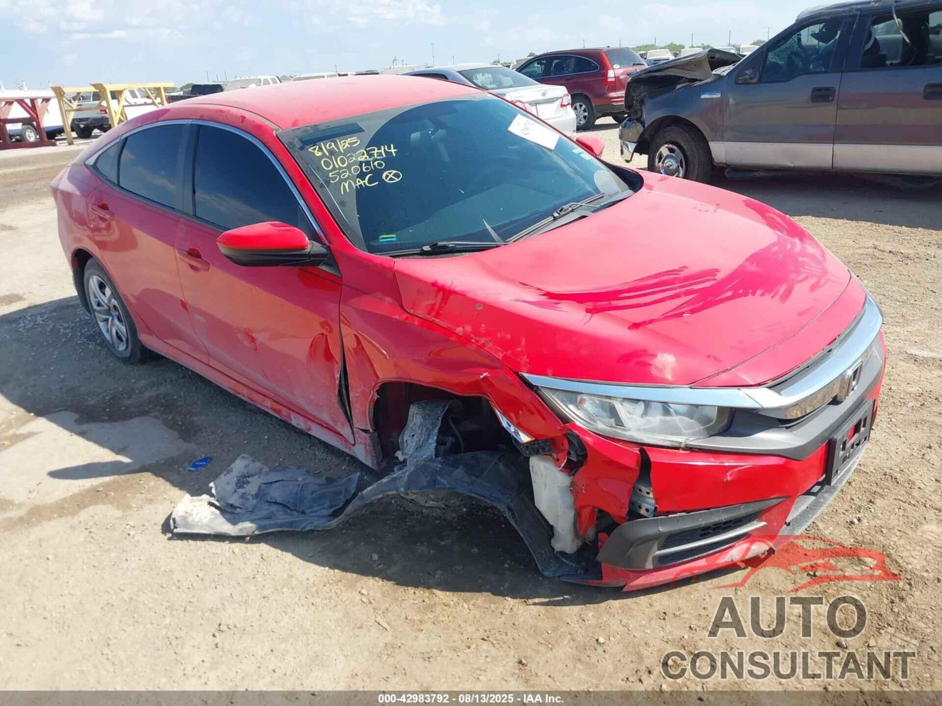 HONDA CIVIC 2017 - 2HGFC2F55HH520610