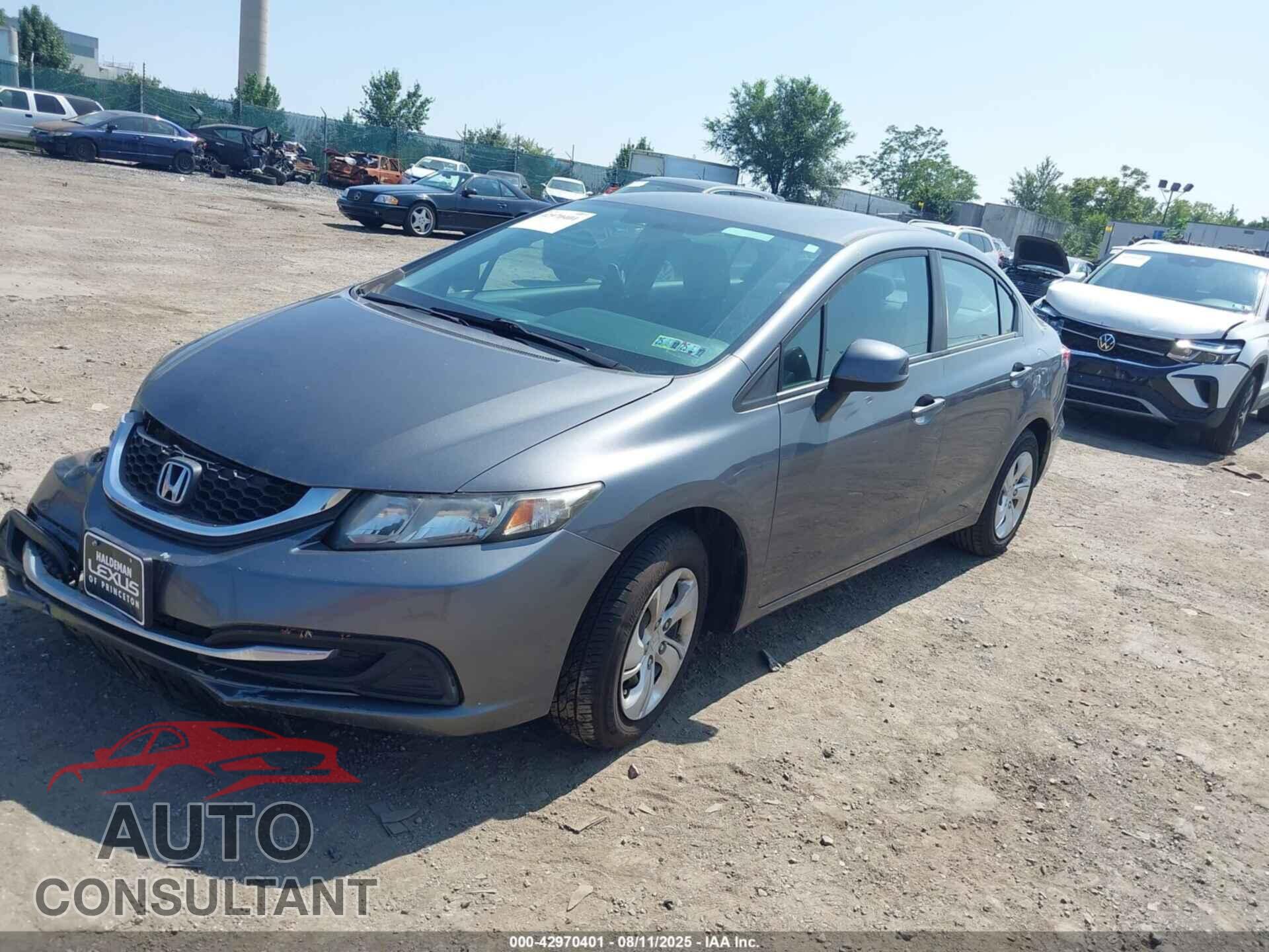 HONDA CIVIC 2013 - 19XFB2F55DE286007