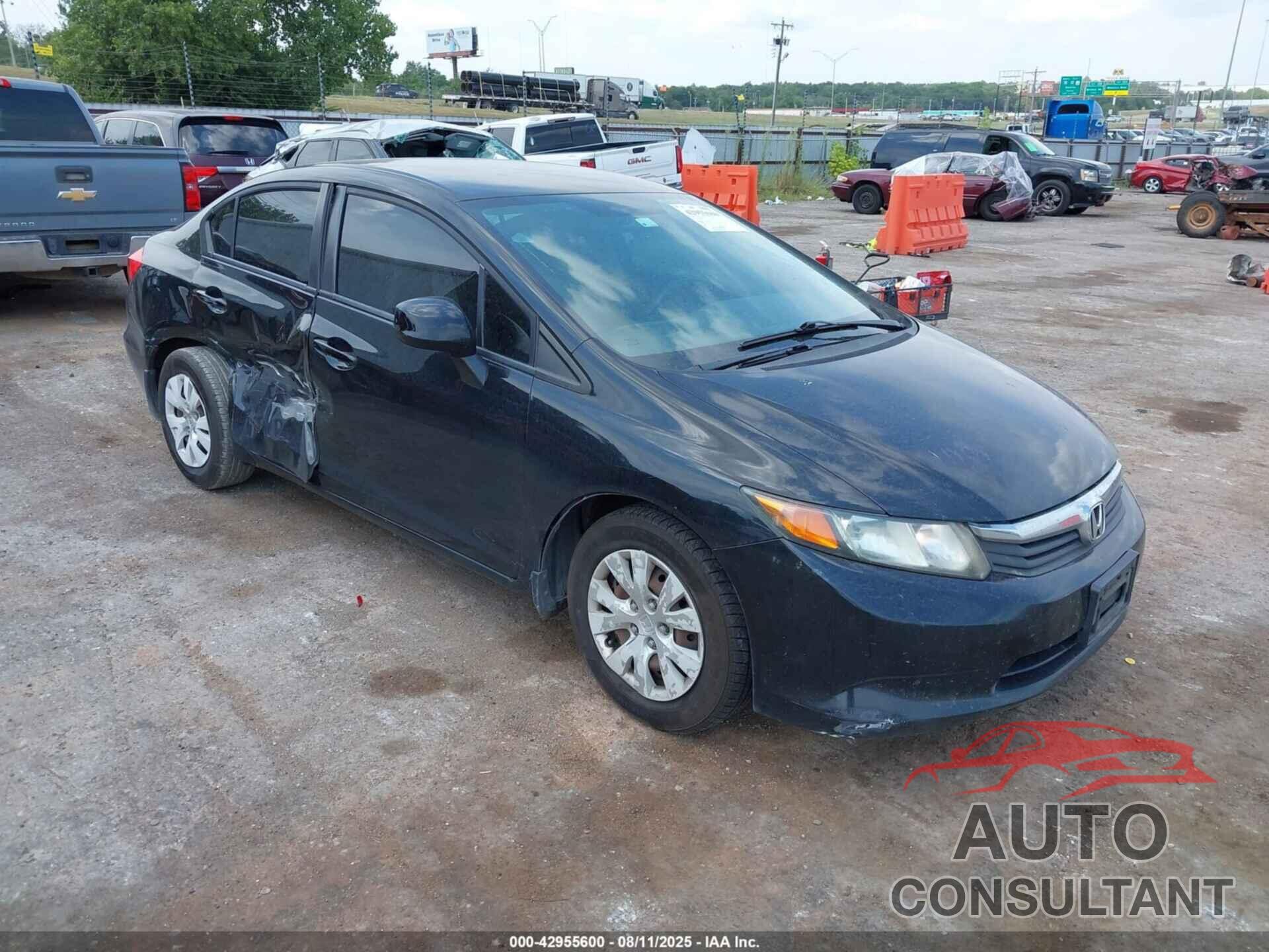 HONDA CIVIC 2012 - 19XFB2F55CE097811