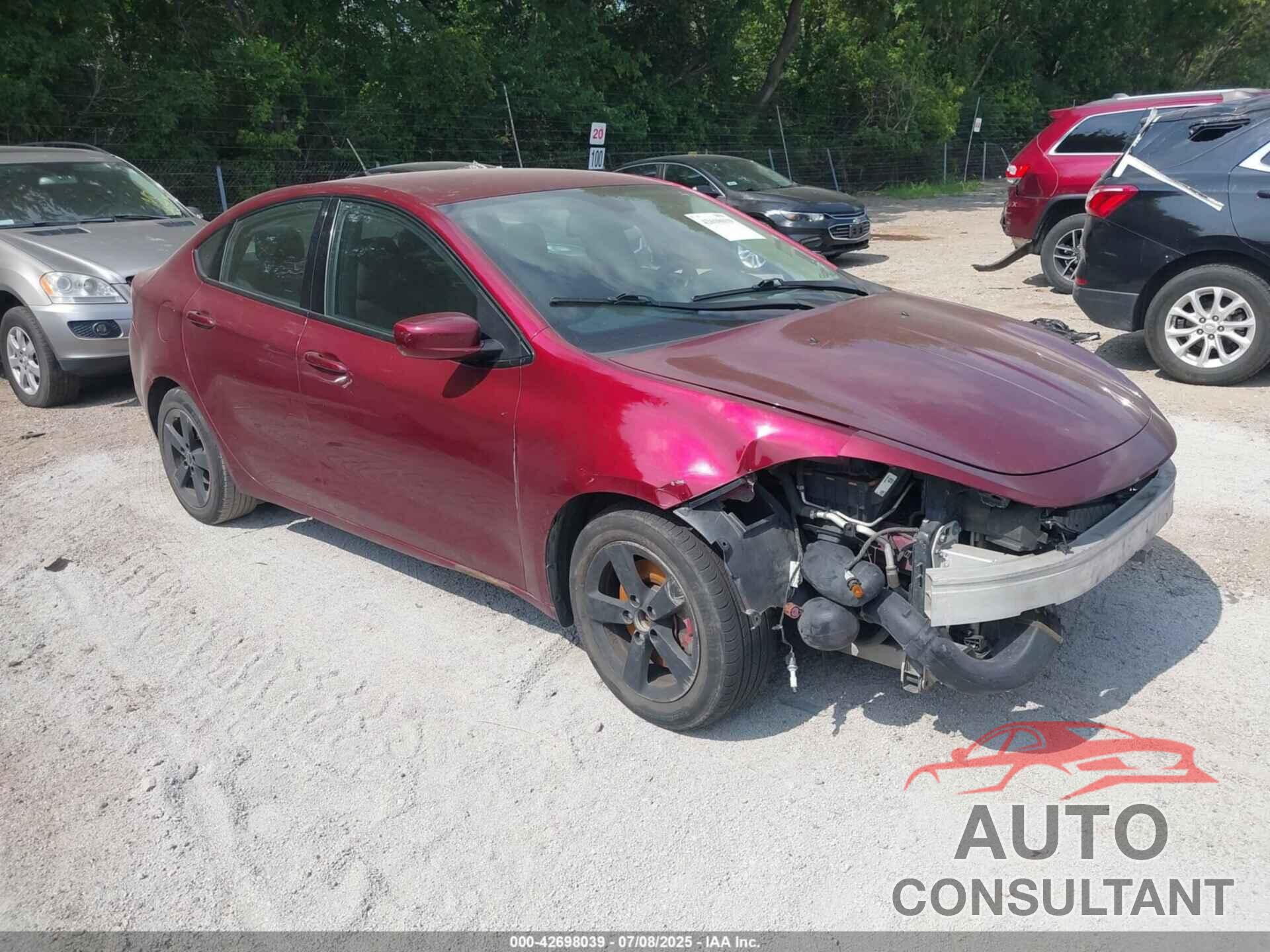 DODGE DART 2015 - 1C3CDFBB6FD308900