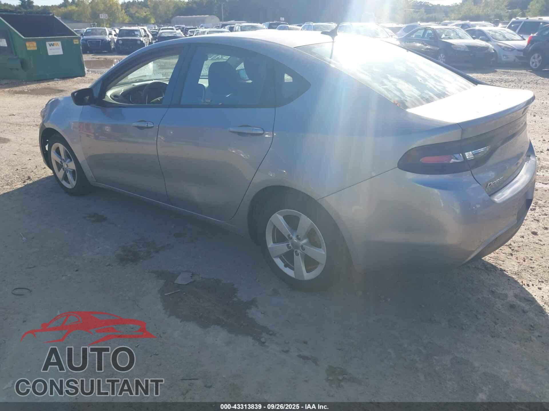 DODGE DART 2015 - 1C3CDFBBXFD228211