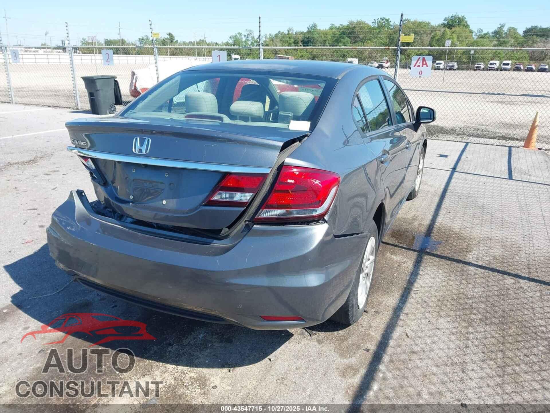 HONDA CIVIC 2013 - 19XFB2F52DE015177