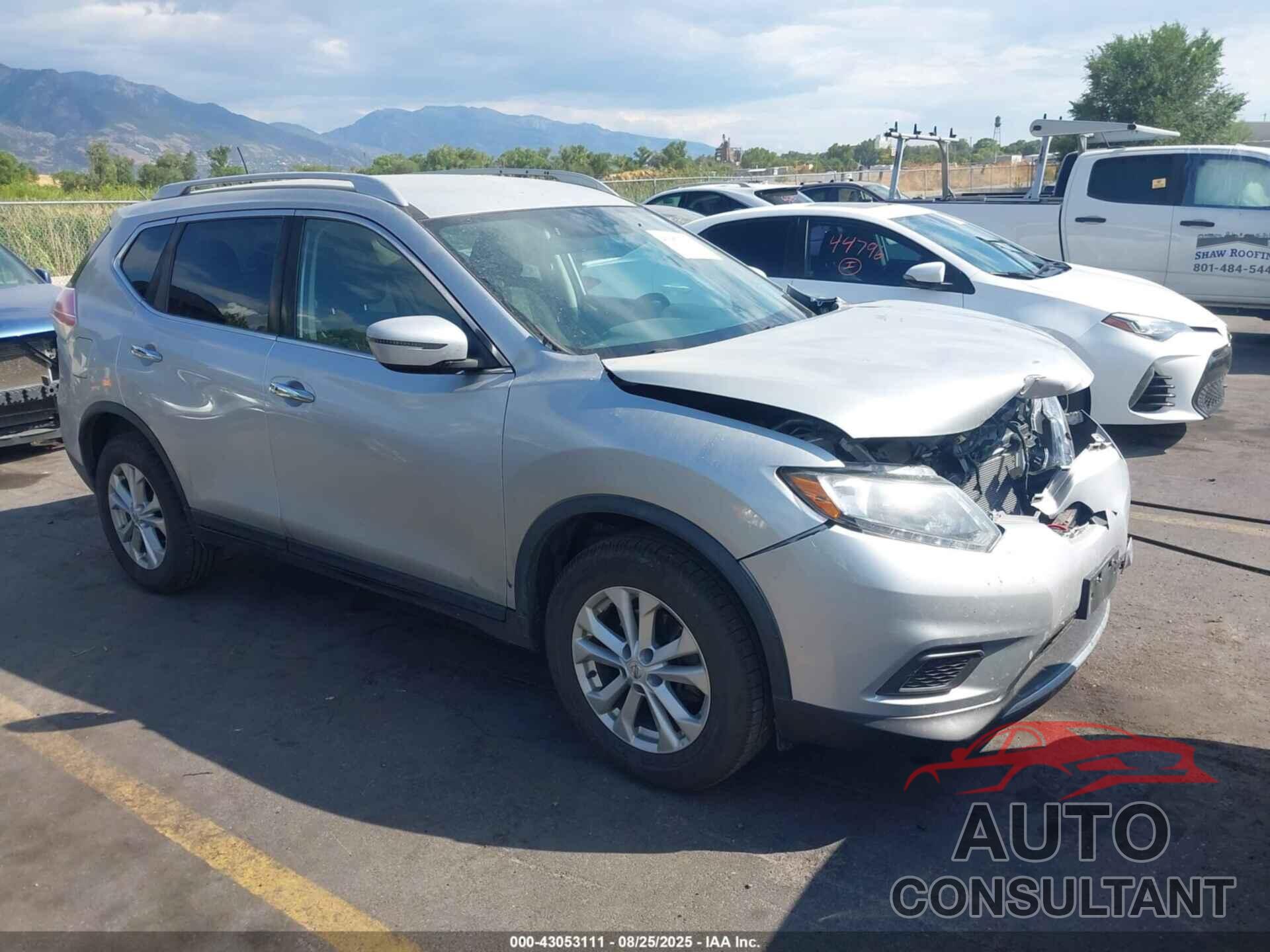 NISSAN ROGUE 2016 - KNMAT2MV0GP699595