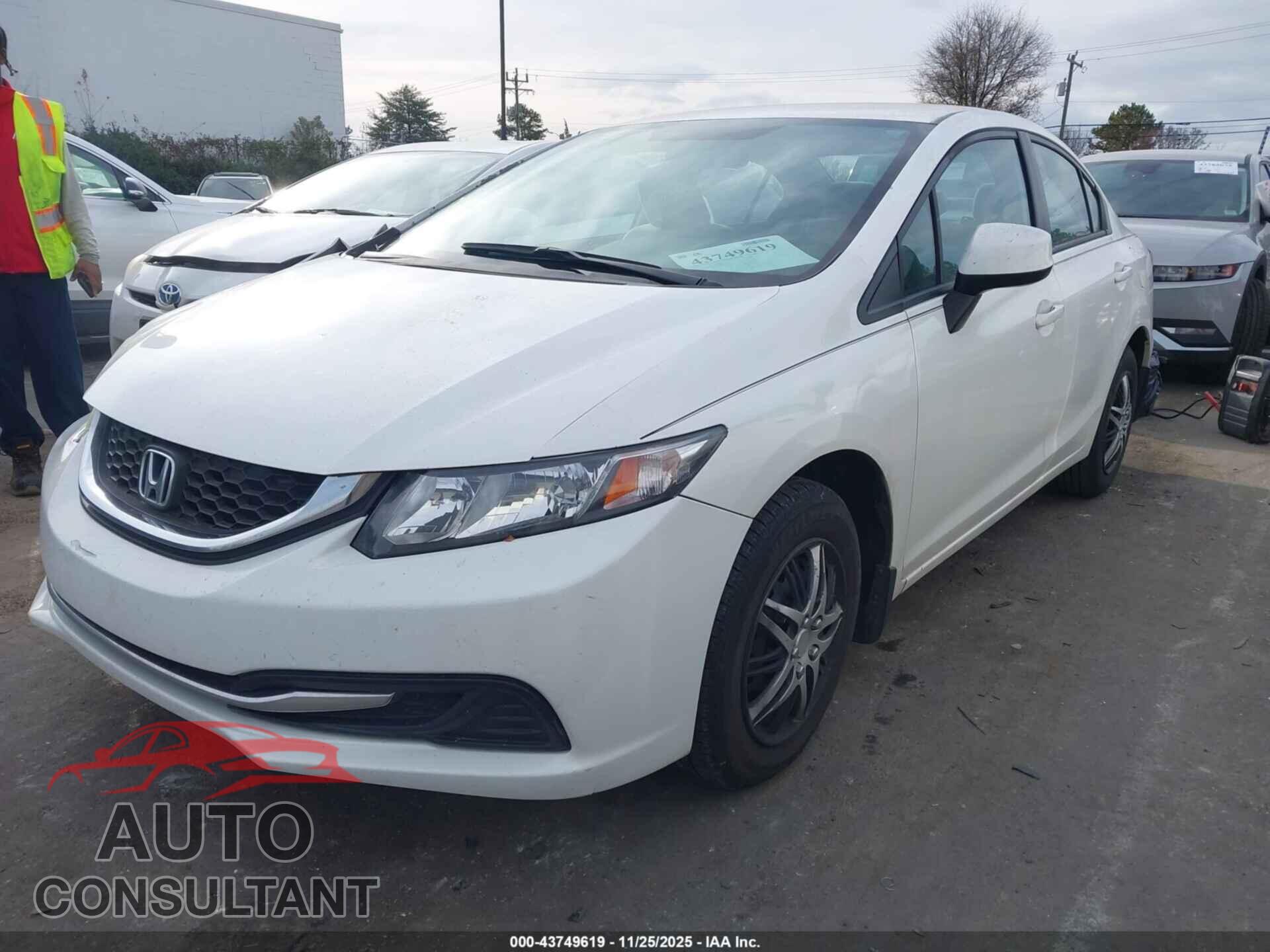 HONDA CIVIC 2013 - 19XFB2F59DE090328
