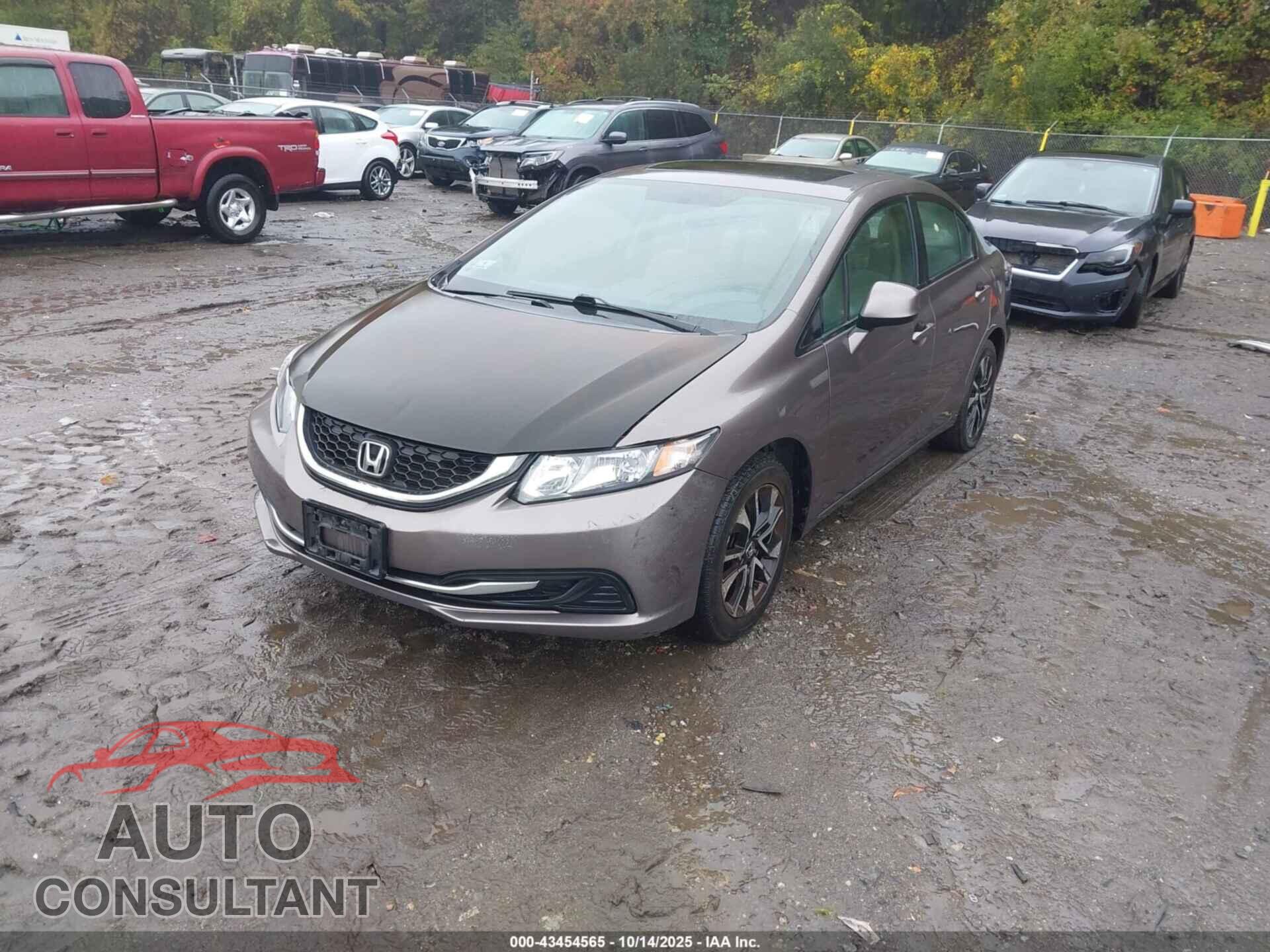 HONDA CIVIC 2013 - 19XFB2F87DE287444