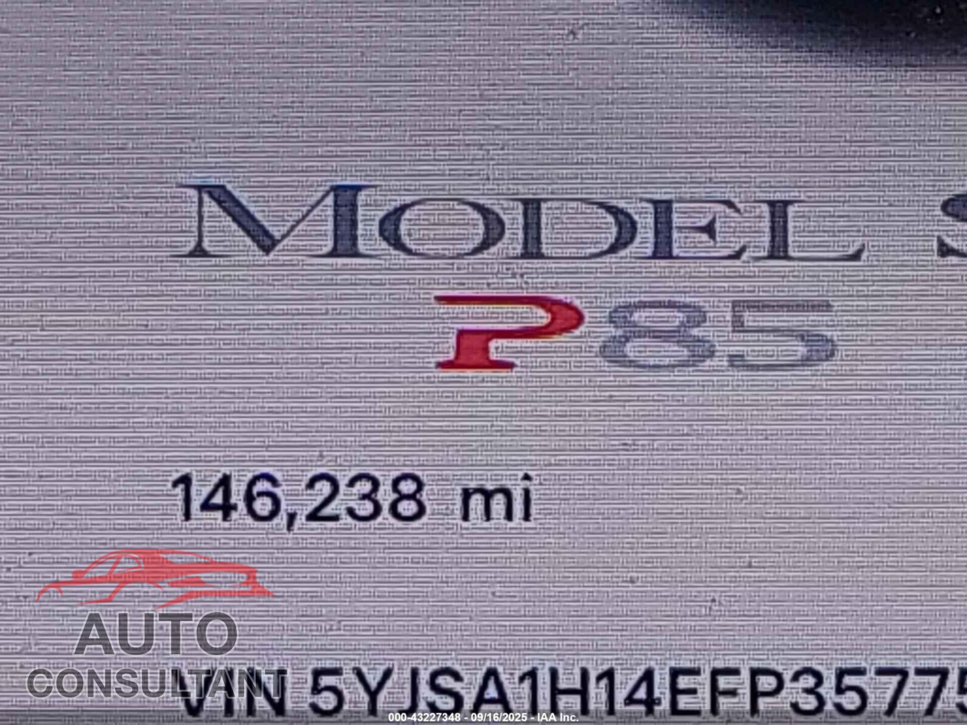 TESLA MODEL S 2014 - 5YJSA1H14EFP35775