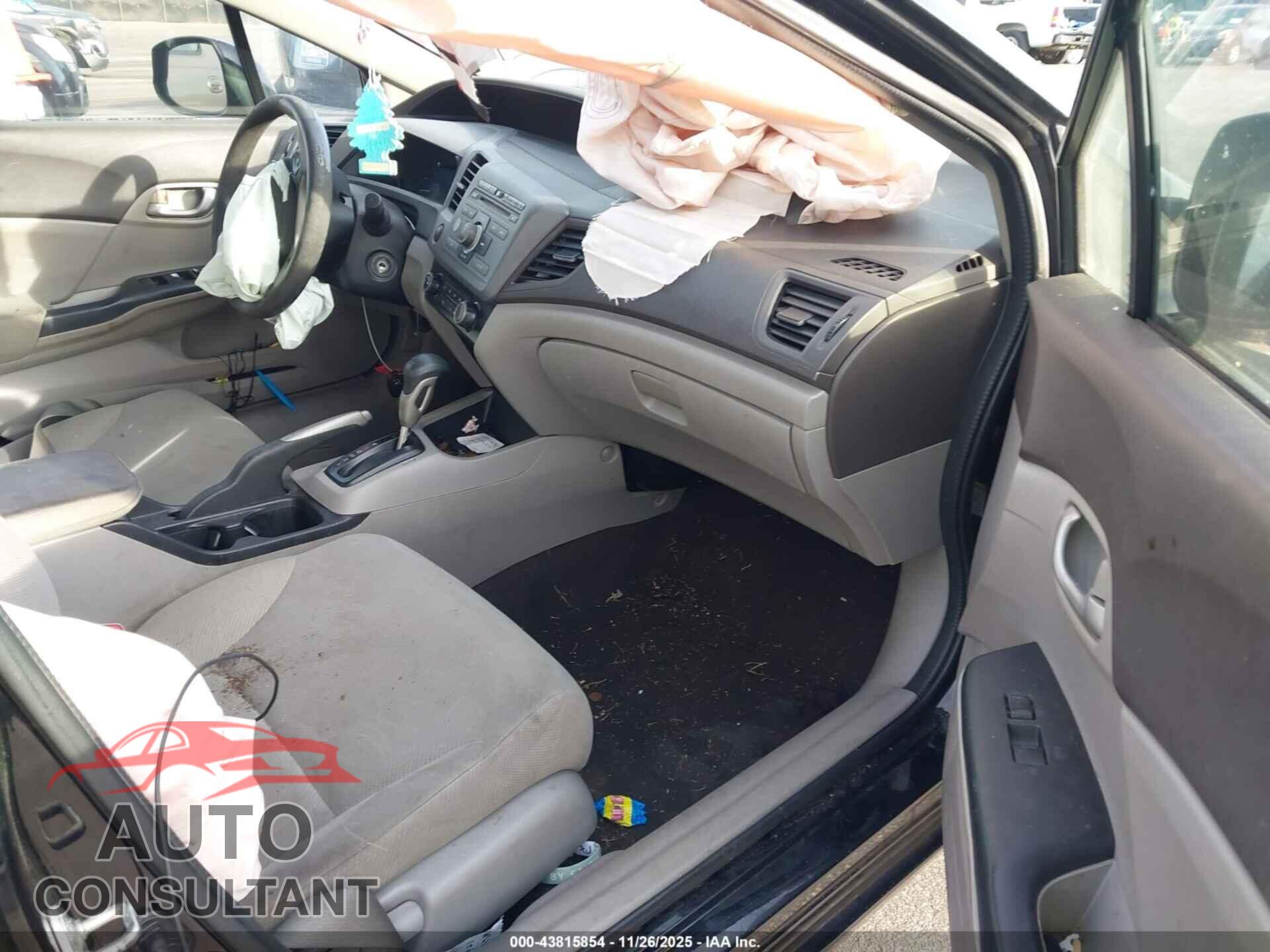 HONDA CIVIC 2012 - 19XFB2F56CE107259