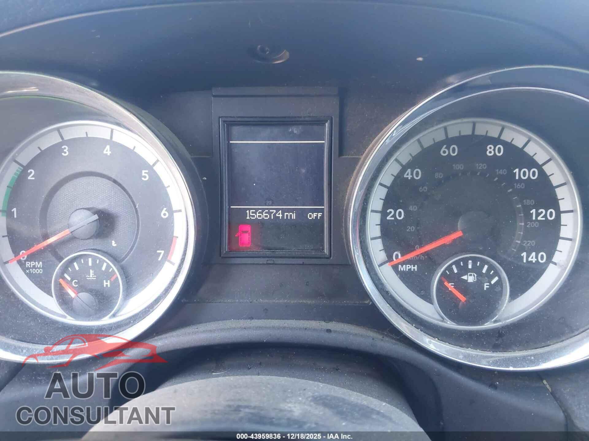 DODGE DURANGO 2012 - 1C4RDJDG5CC265766