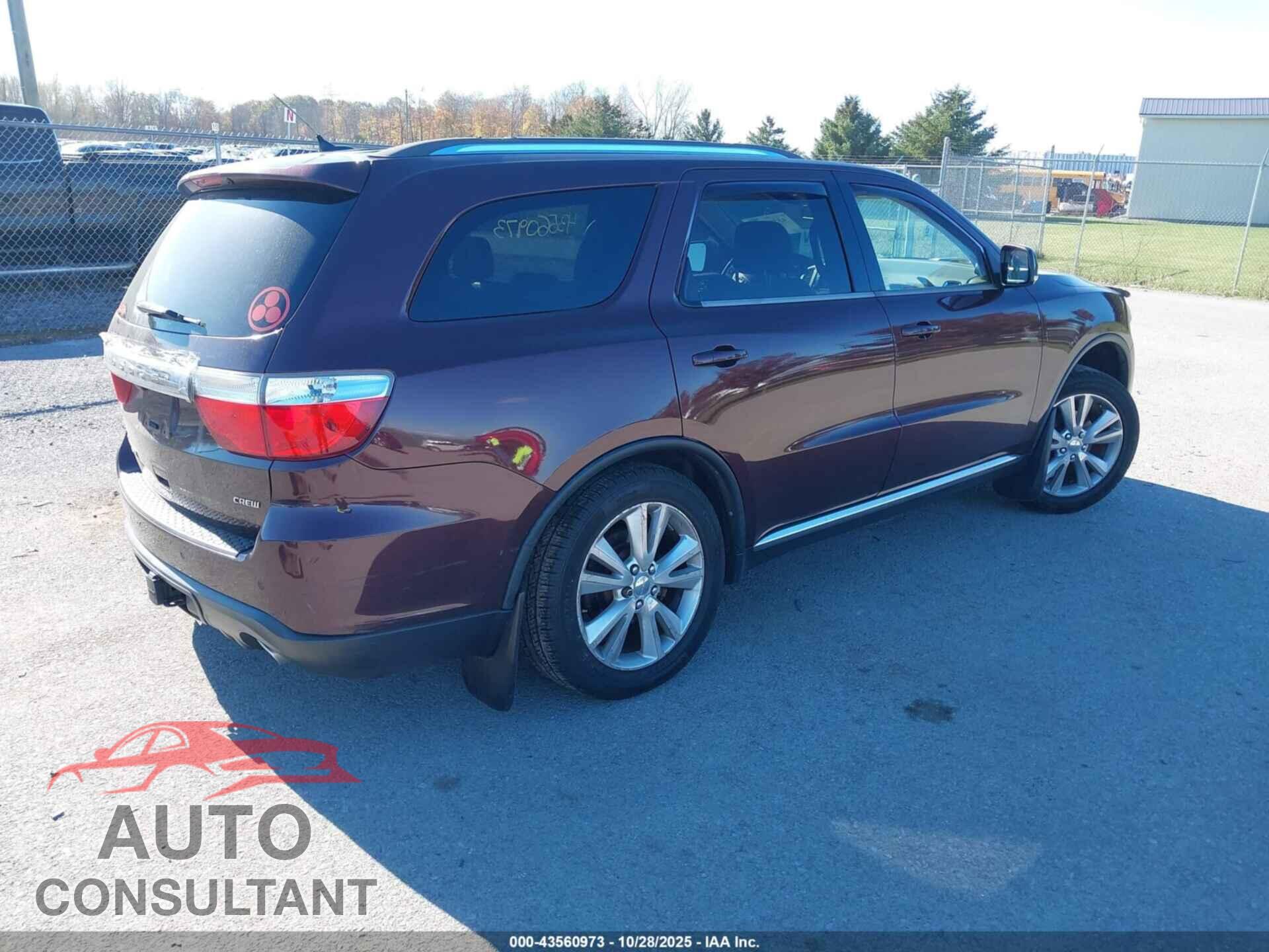 DODGE DURANGO 2012 - 1C4RDJDG2CC358647