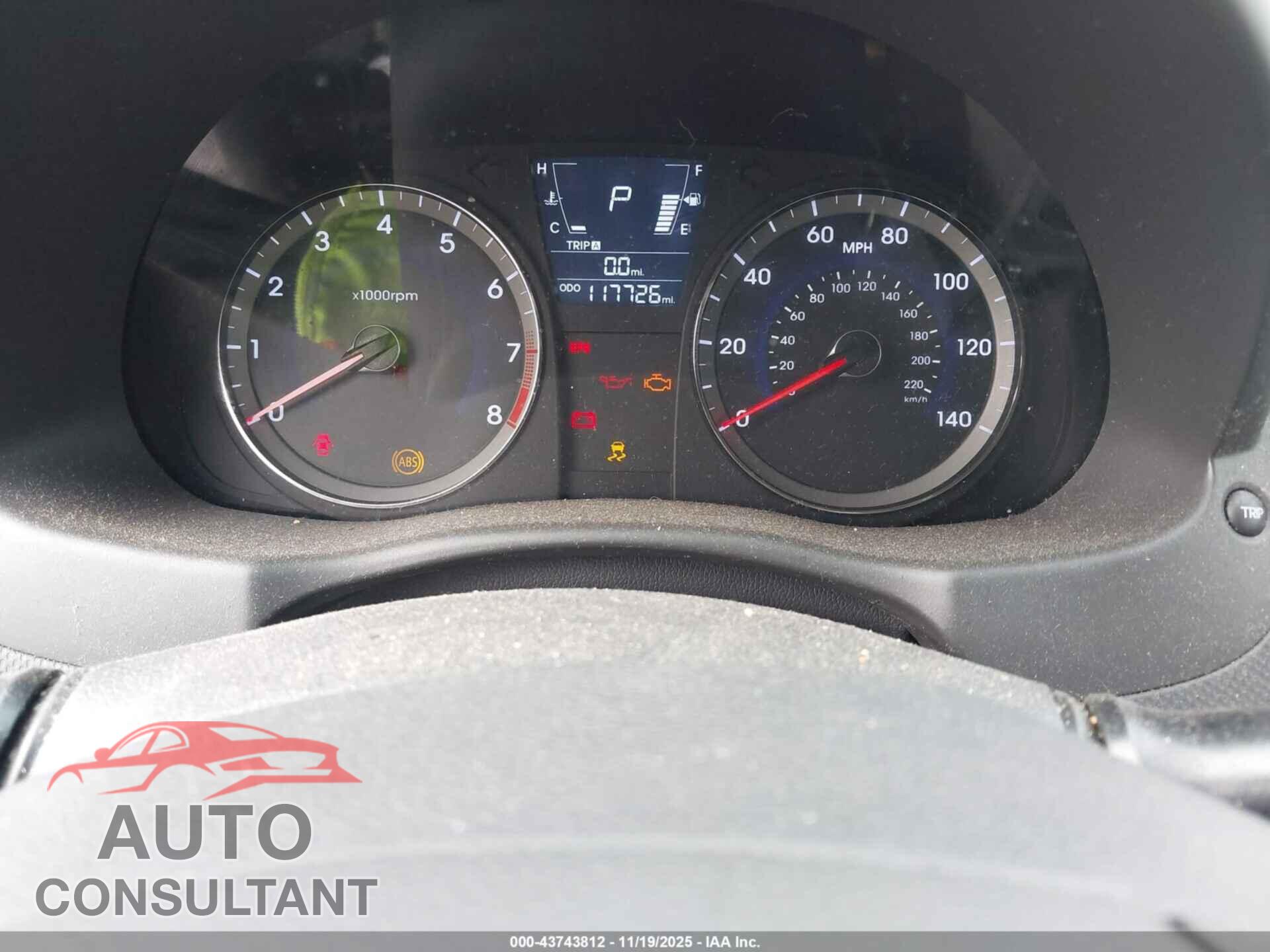 HYUNDAI ACCENT 2012 - KMHCU4AE2CU072149