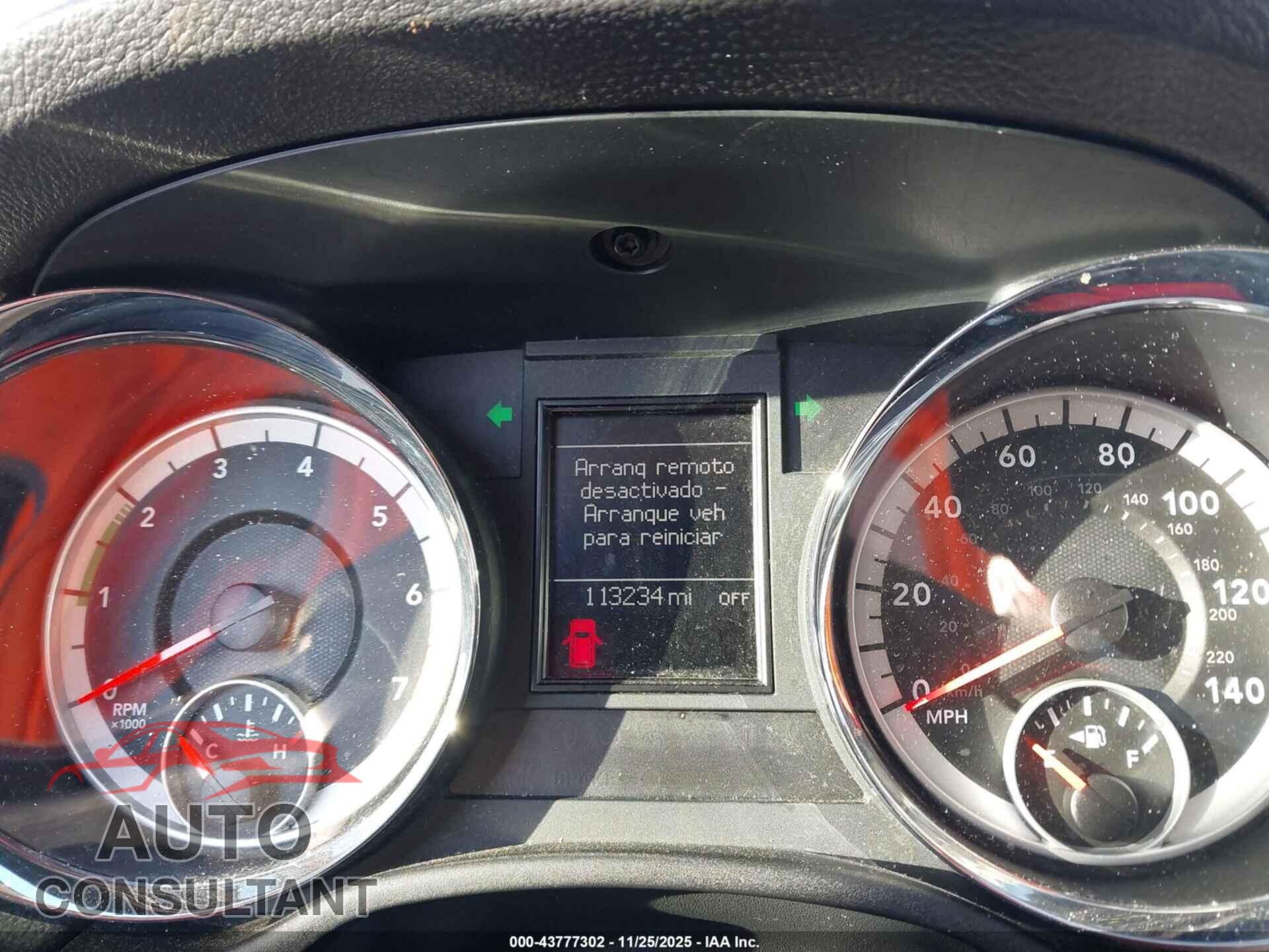 DODGE DURANGO 2011 - 1D4RE5GG8BC654130