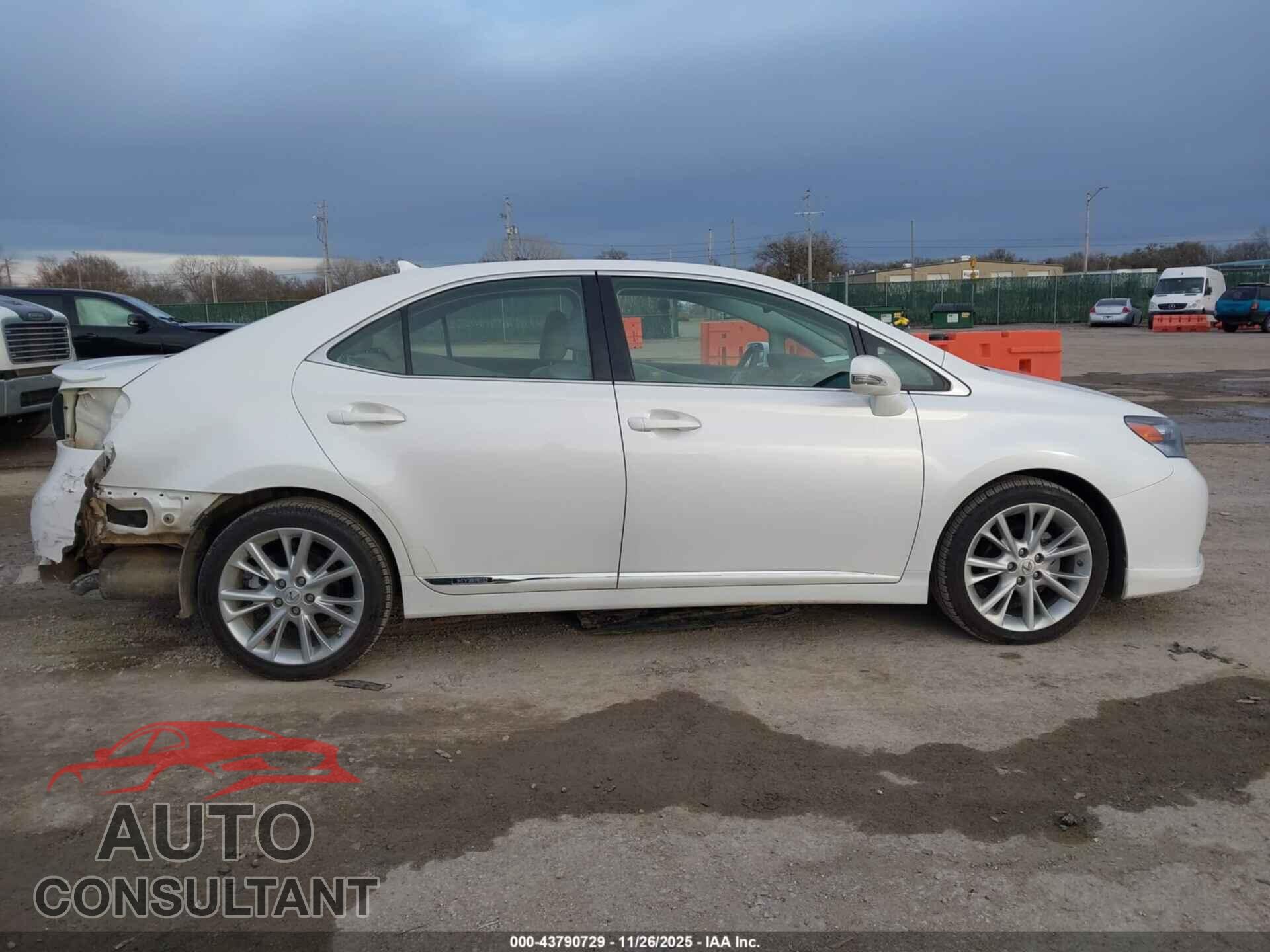 LEXUS HS 250H 2010 - JTHBB1BAXA2022364