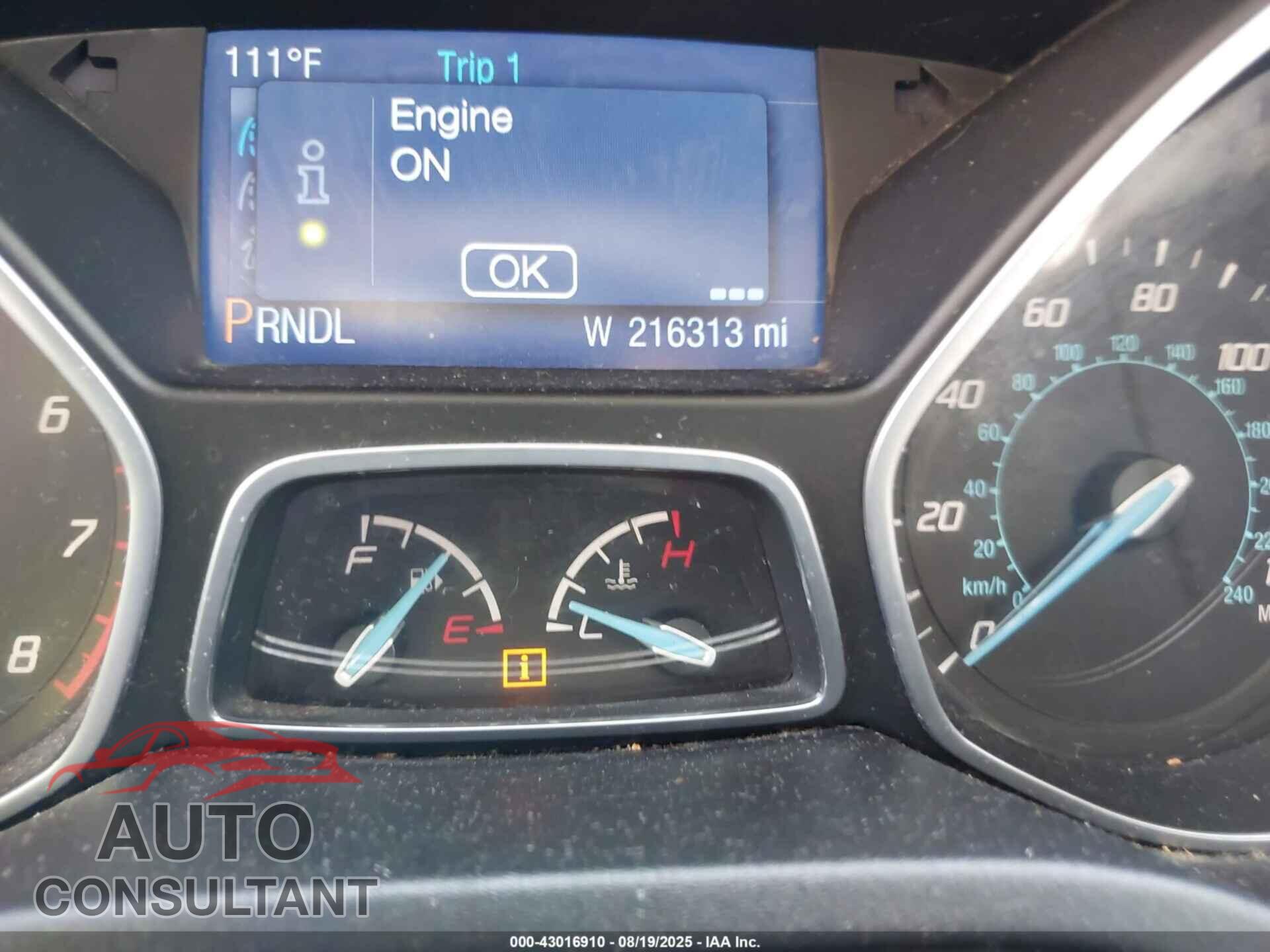 FORD FOCUS 2014 - 1FADP3F24EL301017