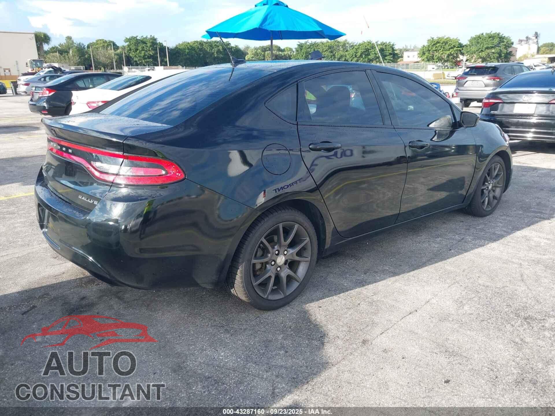 DODGE DART 2015 - 1C3CDFBB6FD392121