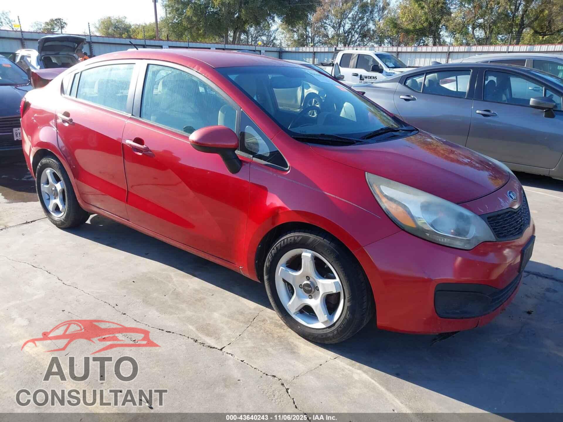 KIA RIO 2013 - KNADM4A38D6161217