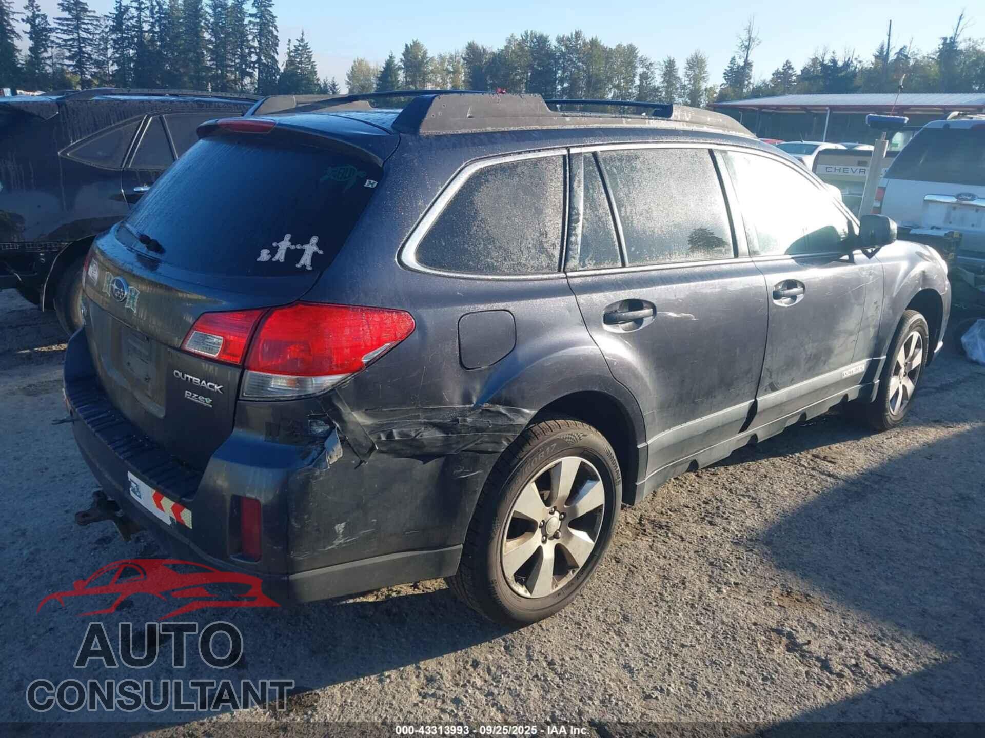 SUBARU OUTBACK 2012 - 4S4BRBCC0C3287631