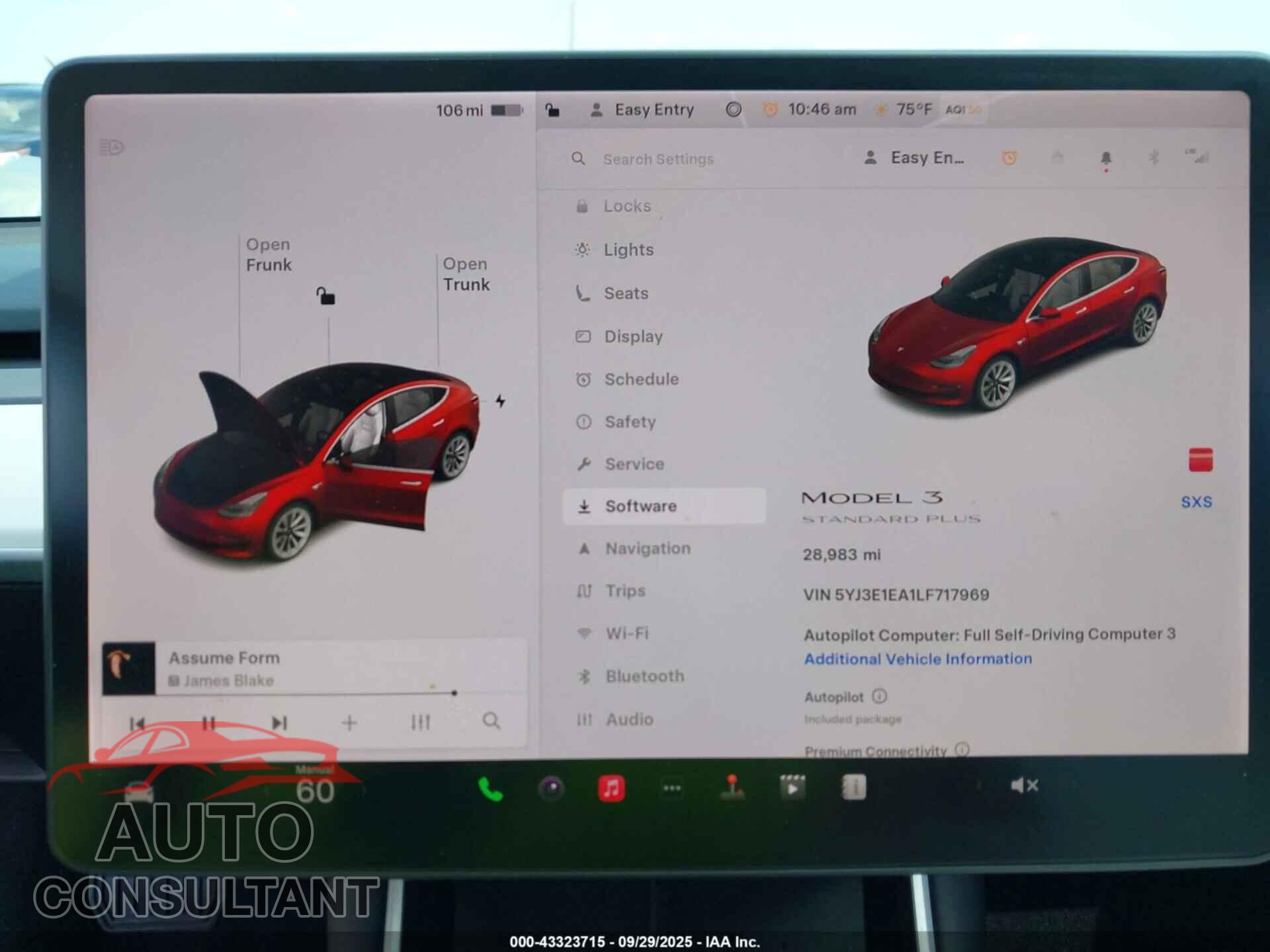 TESLA MODEL 3 2020 - 5YJ3E1EA1LF717969
