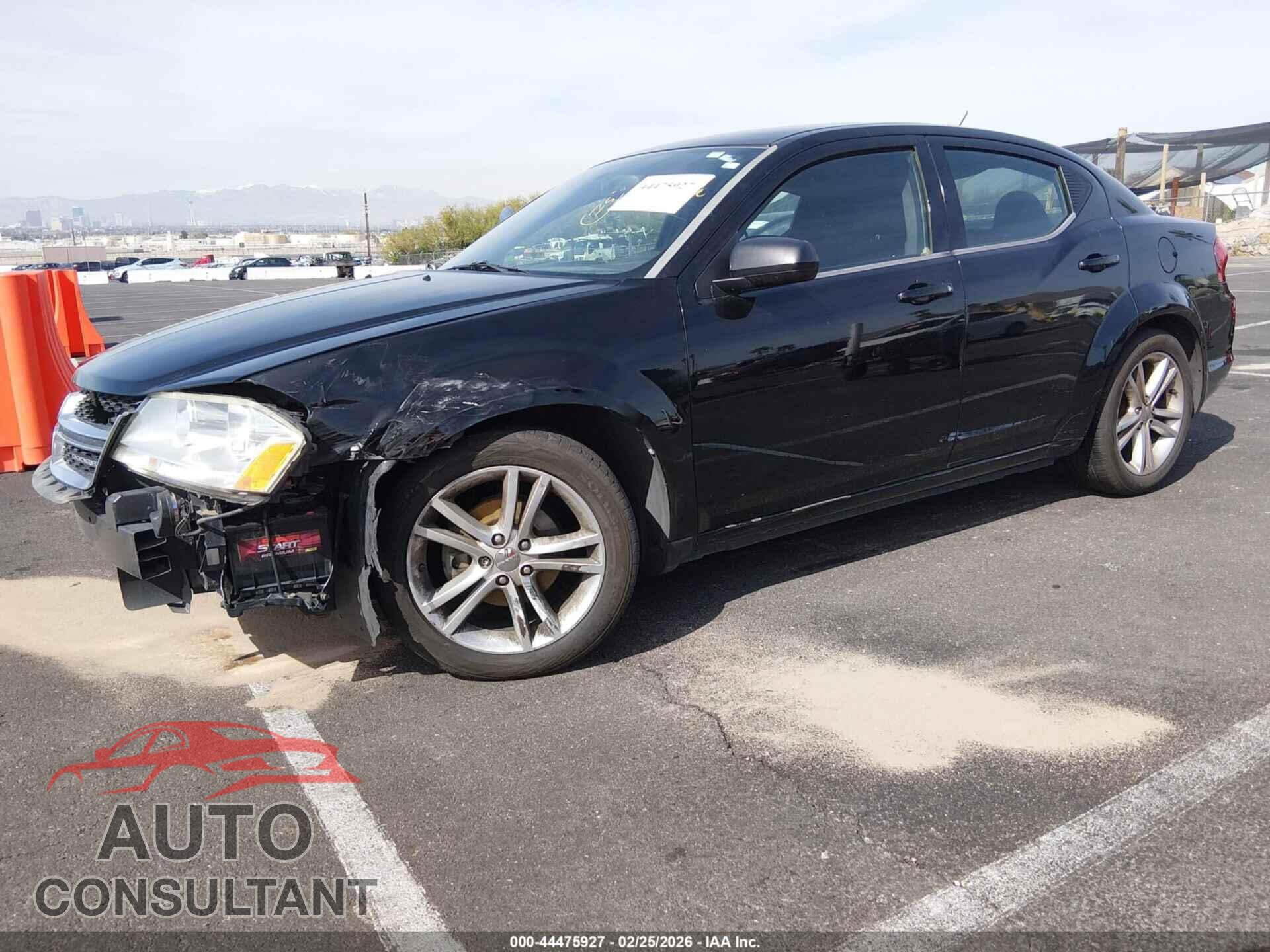 DODGE AVENGER 2012 - 1C3CDZCB2CN190415
