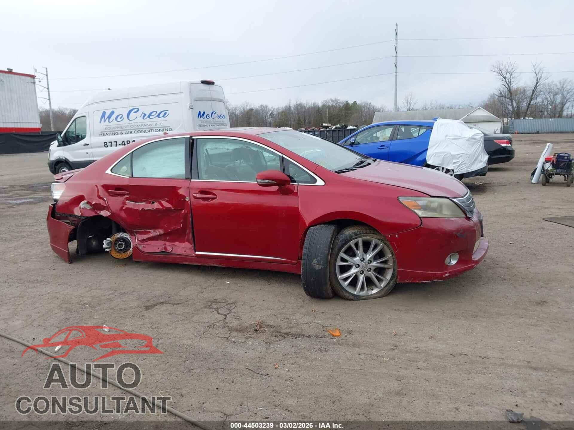 LEXUS HS 250H 2010 - JTHBB1BA0A2000888