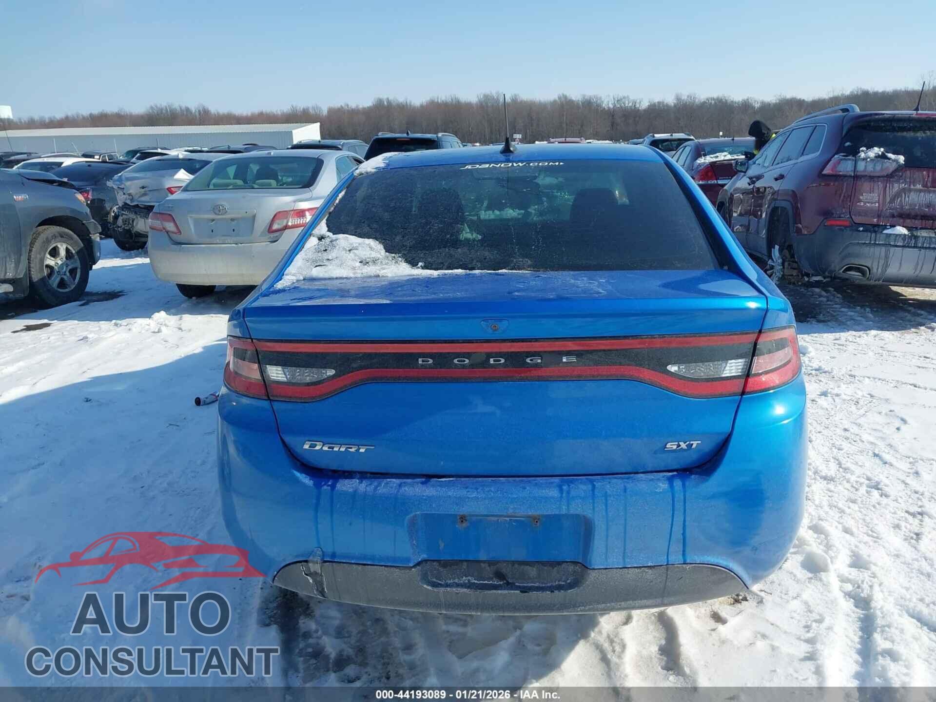 DODGE DART 2015 - 1C3CDFBB6FD299082