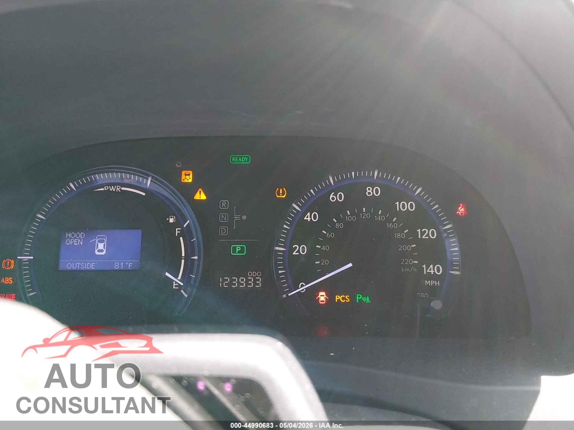 LEXUS HS 250H 2010 - JTHBB1BA6A2013533