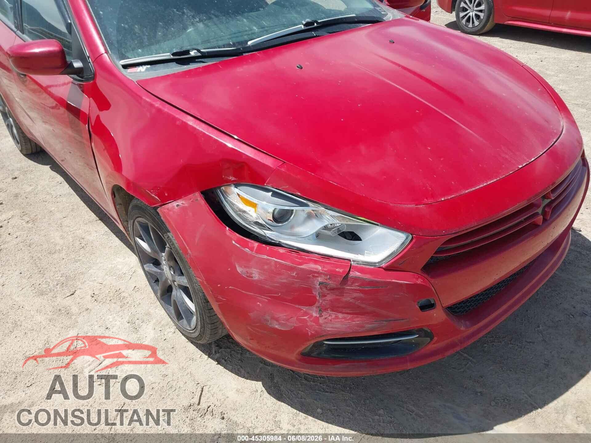 DODGE DART 2013 - 1C3CDFAA0DD201637