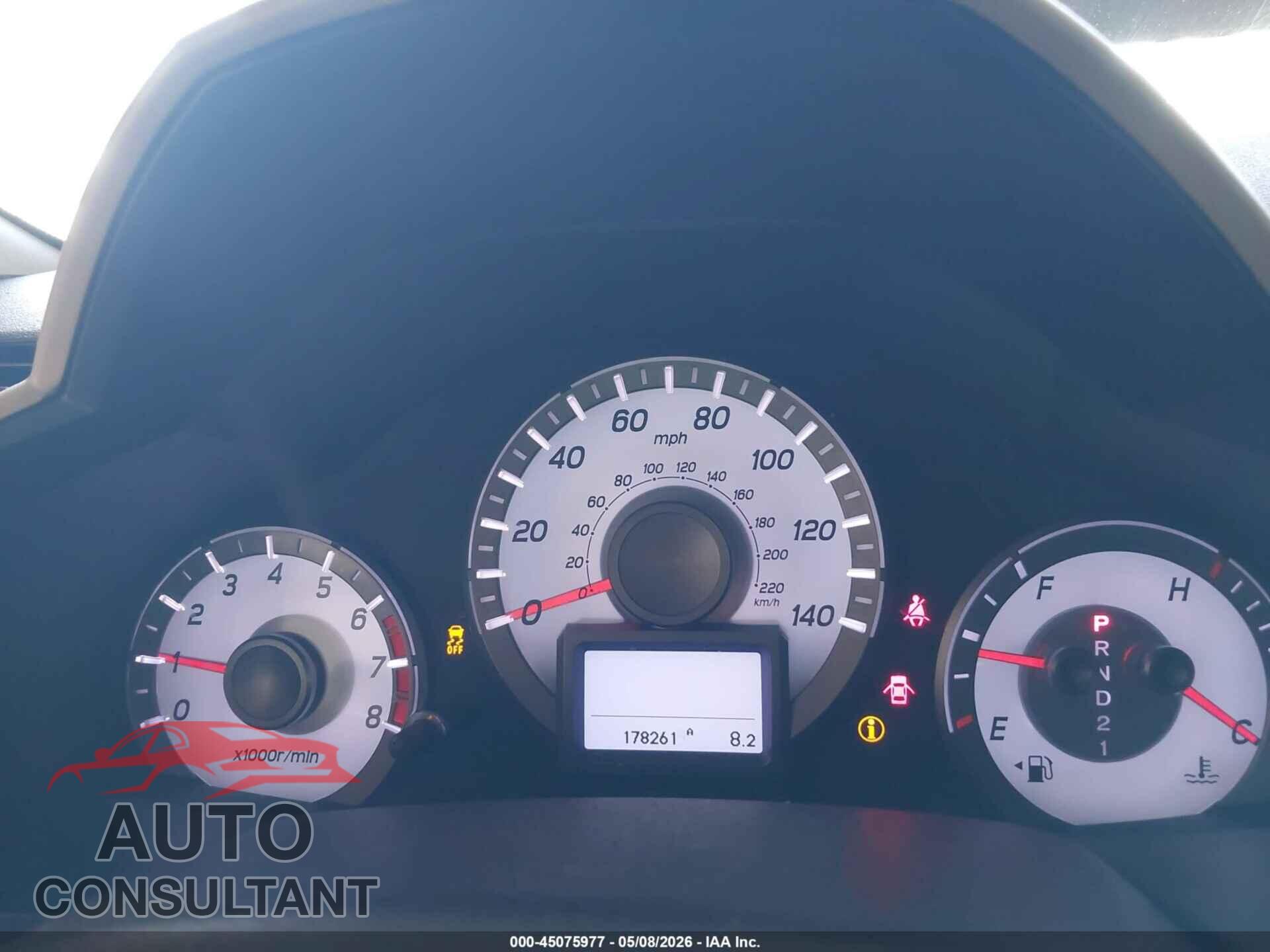 HONDA PILOT 2013 - 5FNYF4H9XDB032103
