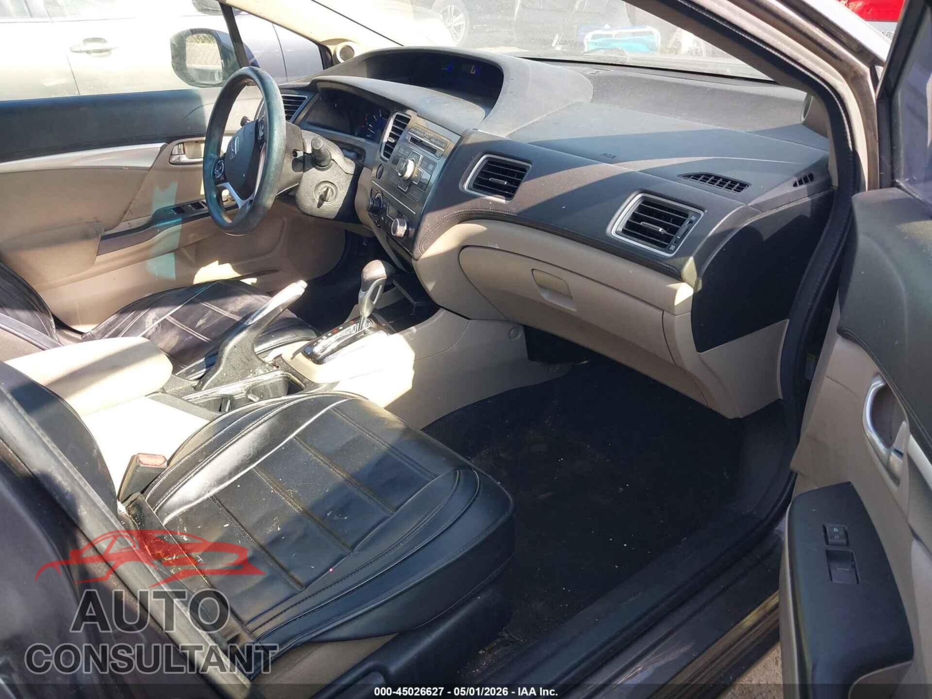 HONDA CIVIC 2013 - 19XFB2F86DE252829