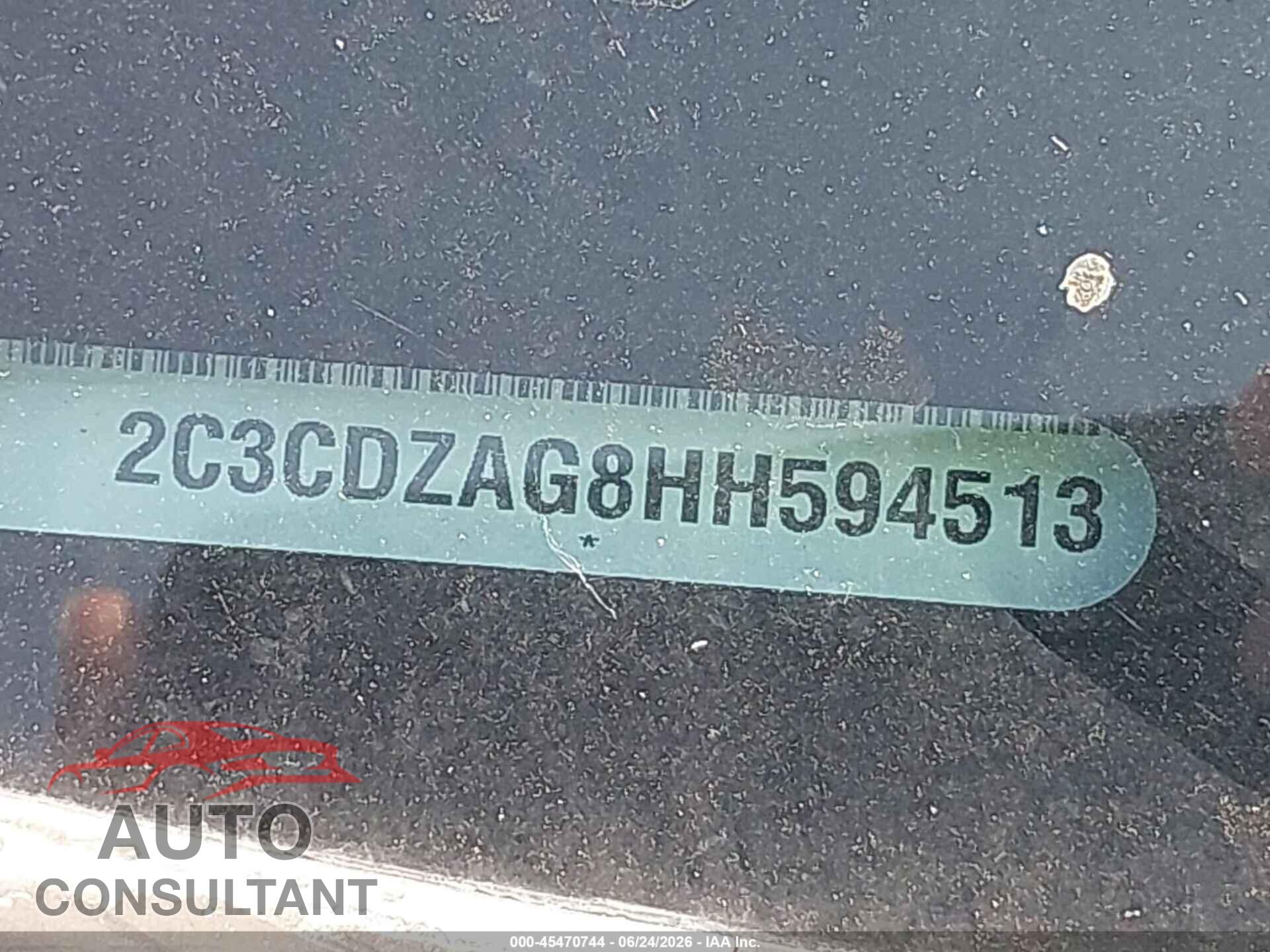 DODGE CHALLENGER 2017 - 2C3CDZAG8HH594513