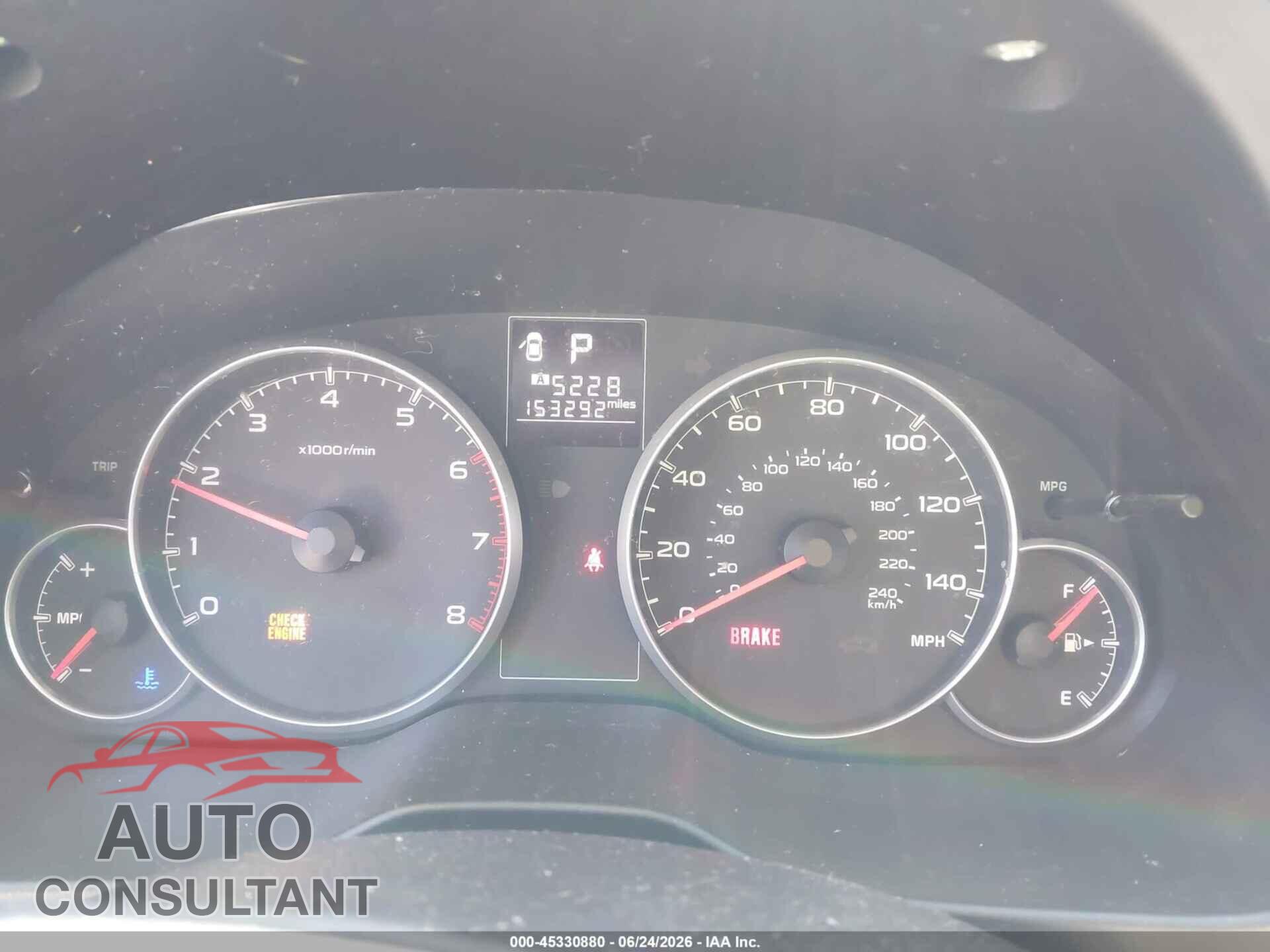 SUBARU LEGACY 2014 - 4S3BMBA6XE3021620